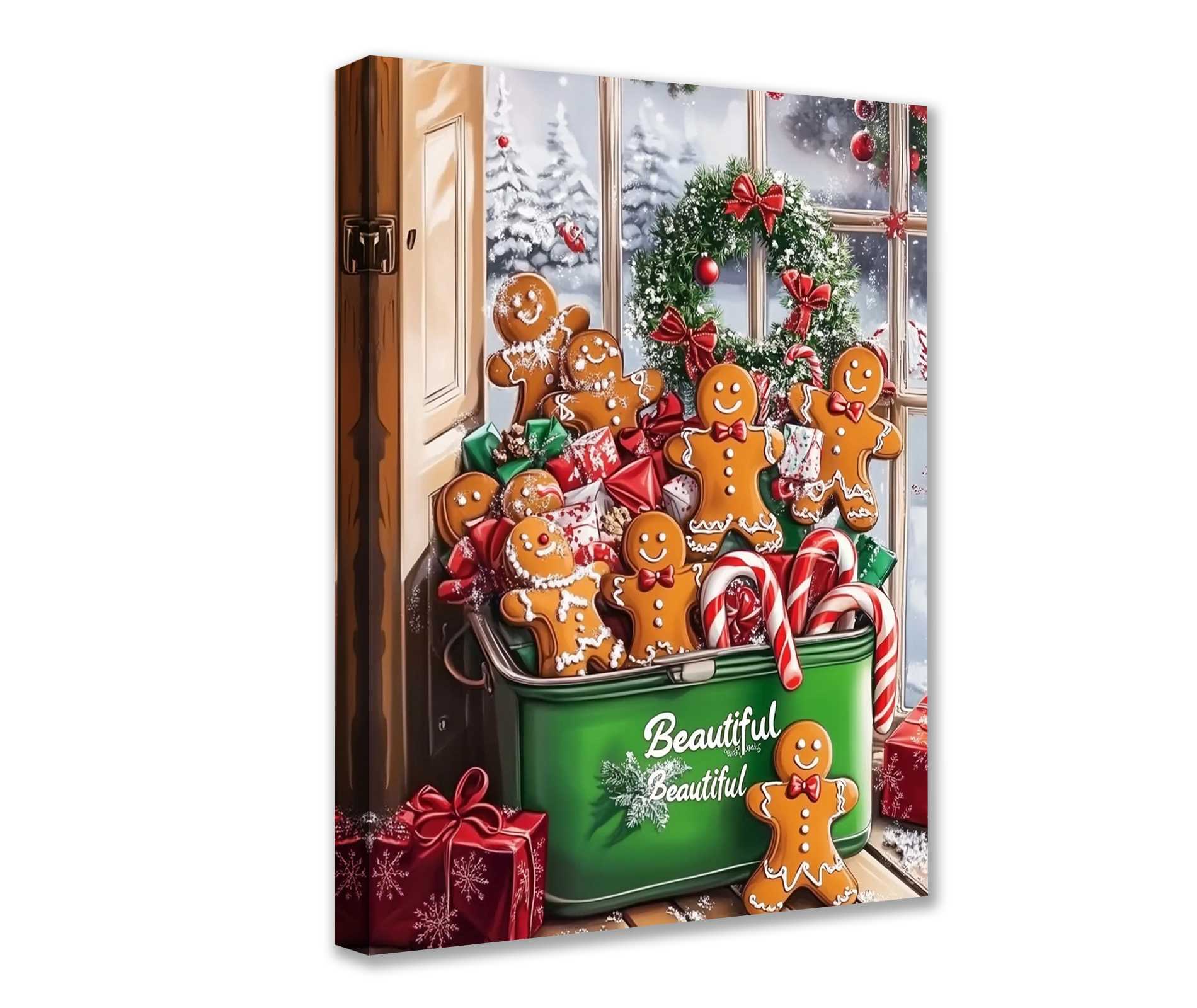 tucocoo-gingerbread-delight-leinwandbild-30x40-gerahmt-weihnachten image 1