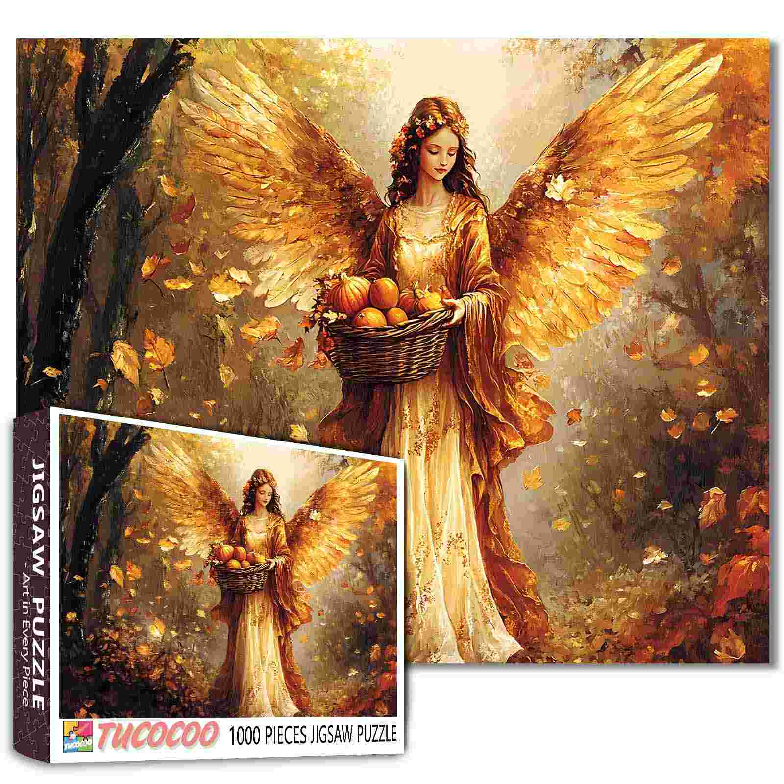 tucocoo-autumn-harvest-angel-puzzle-1000-teile-herbst-engel image 1
