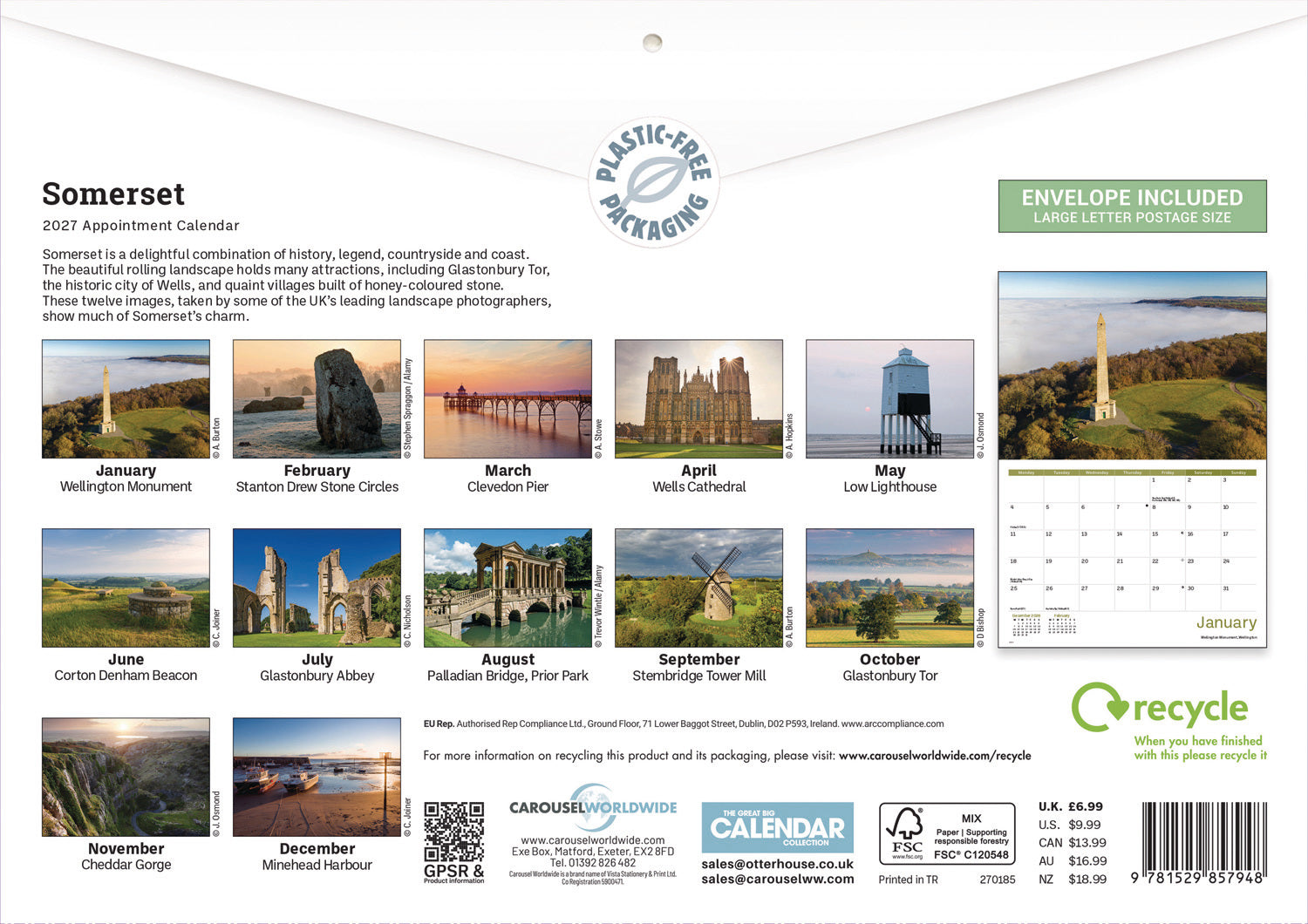 otter-house-somerset-wandkalender-2027-a4-monatsbilder image 2