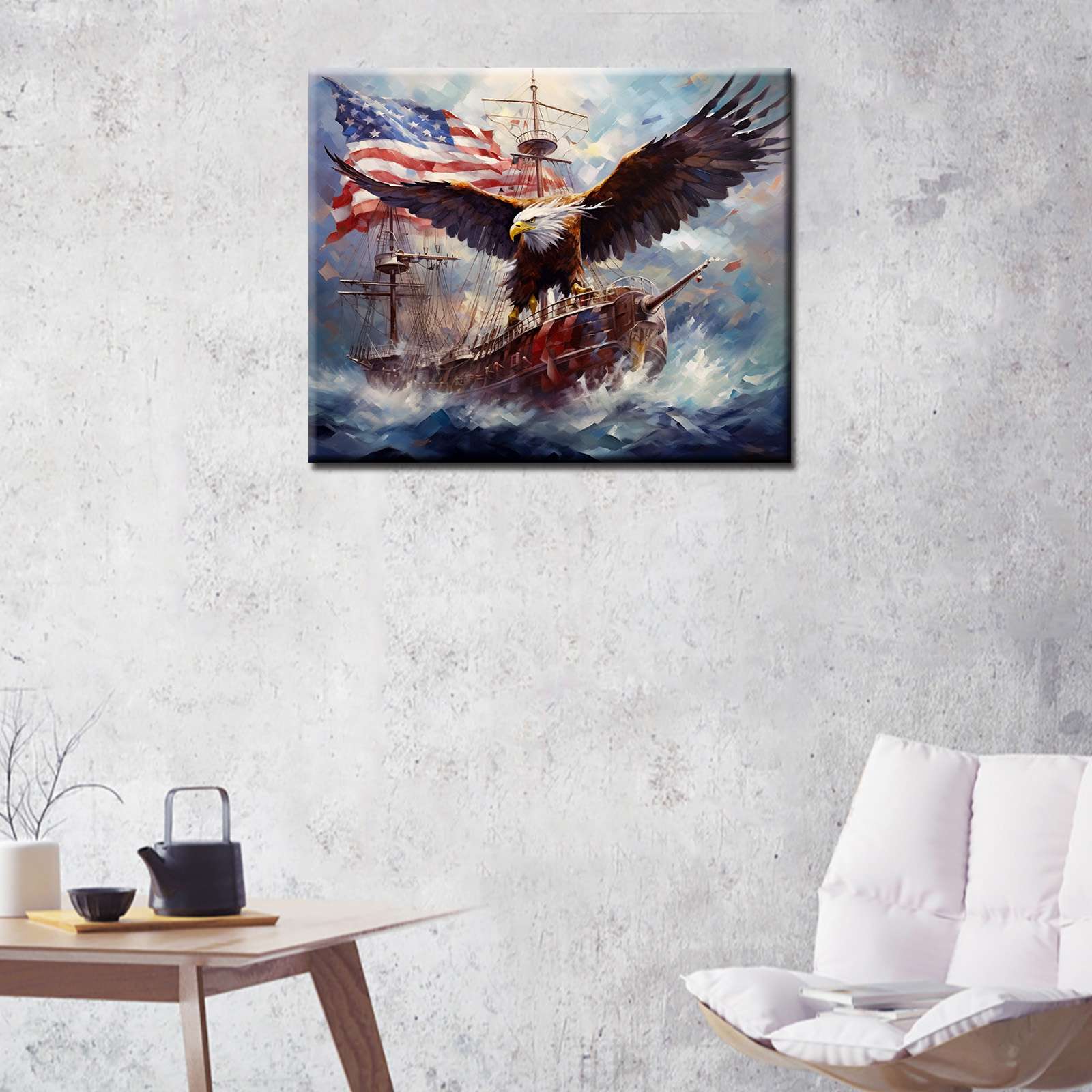 tucocoo-bald-eagle-on-ship-malen-nach-zahlen-40x50-ohne-rahmen image 3