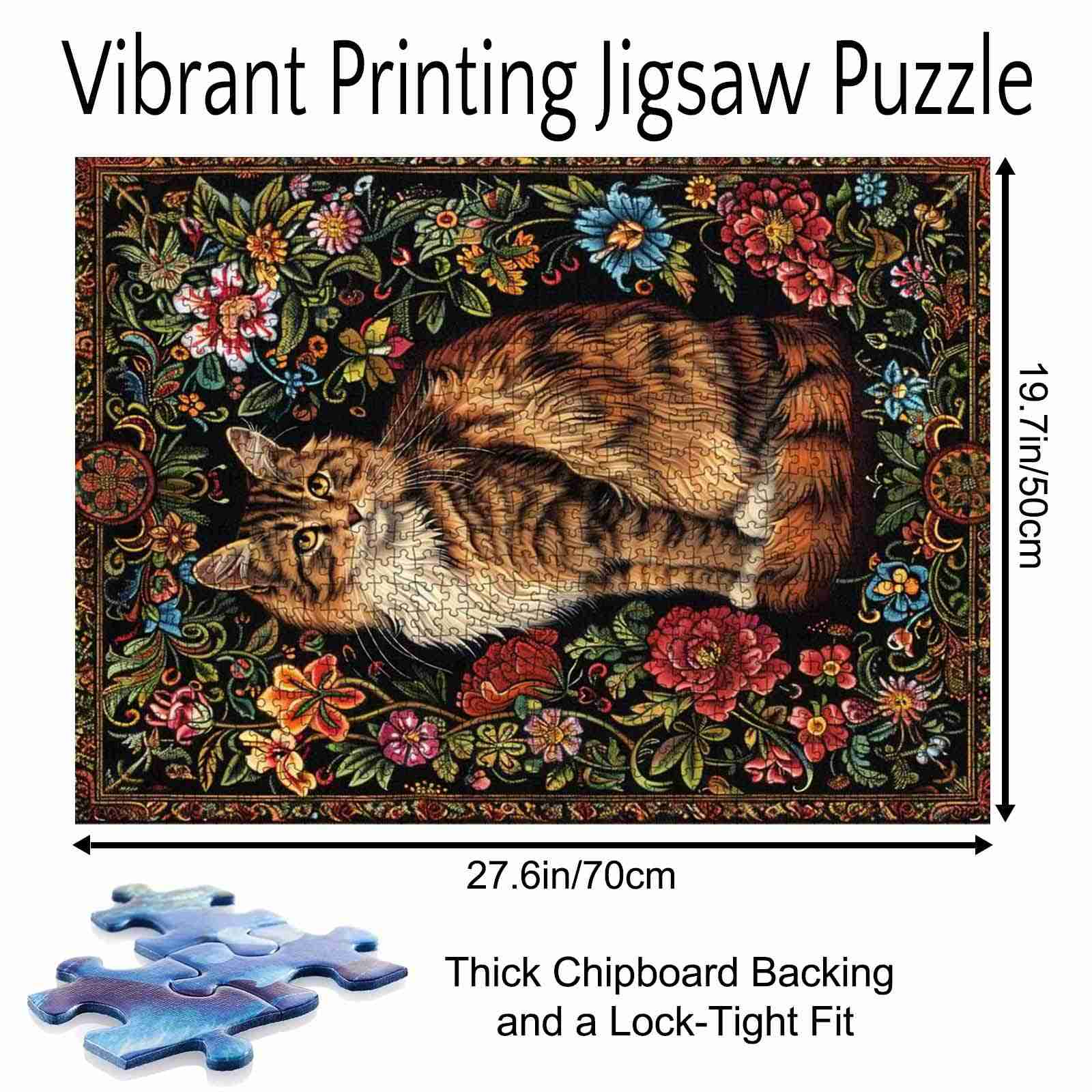 tucocoo-floral-cat-puzzle-1000-teile-katze-blumen image 5