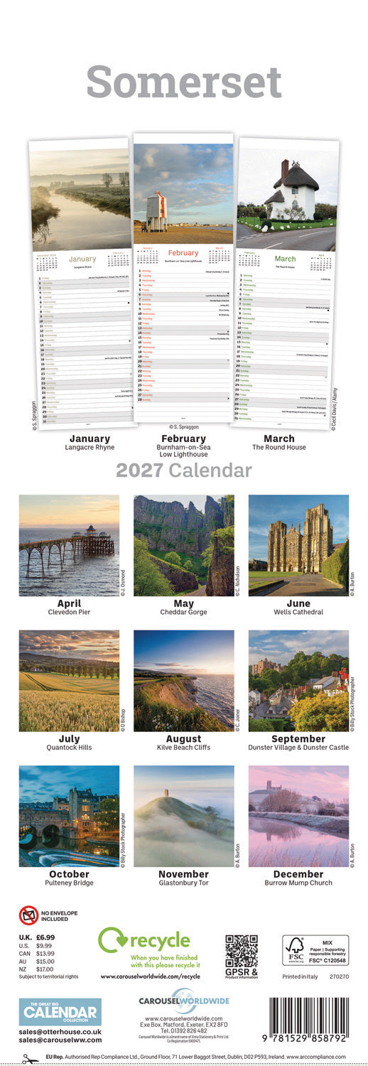 otter-house-somerset-slim-kalender-2027-schmal-wand image 2