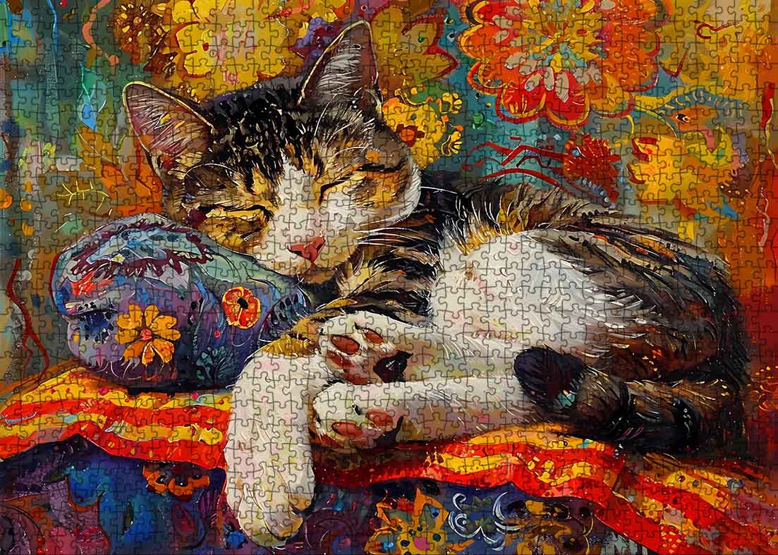 tucocoo-cozy-cat-nap-puzzle-1000-teile-katze image 2