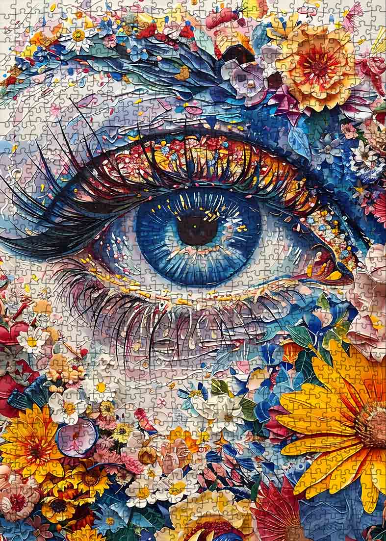 tucocoo-jigsaw-puzzles-vivid-floral-eye-puzzle-1000-teile image 2