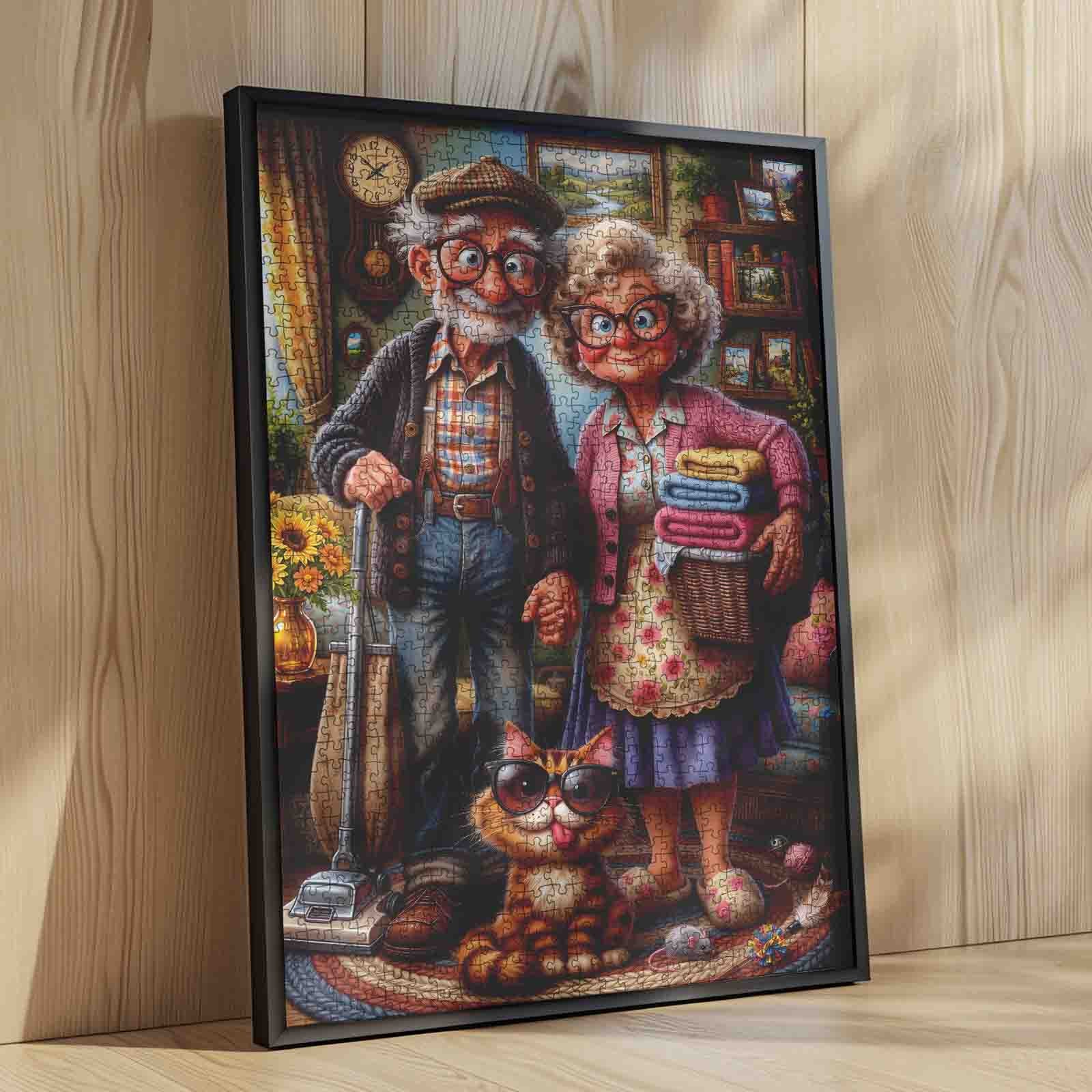 tucocoo-cozy-grandma-grandpa-cat-puzzle-1000-teile-familie image 4