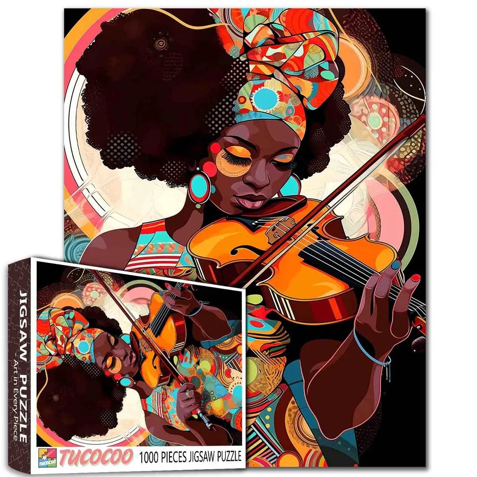 tucocoo-violinist-puzzle-1000-teile-geige-portrait image 1