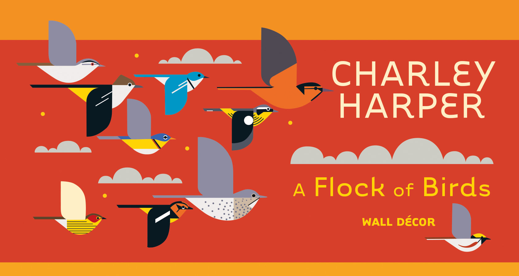 pomegranate-charley-harper-flock-of-birds-wandsticker-v-gel-set image 1