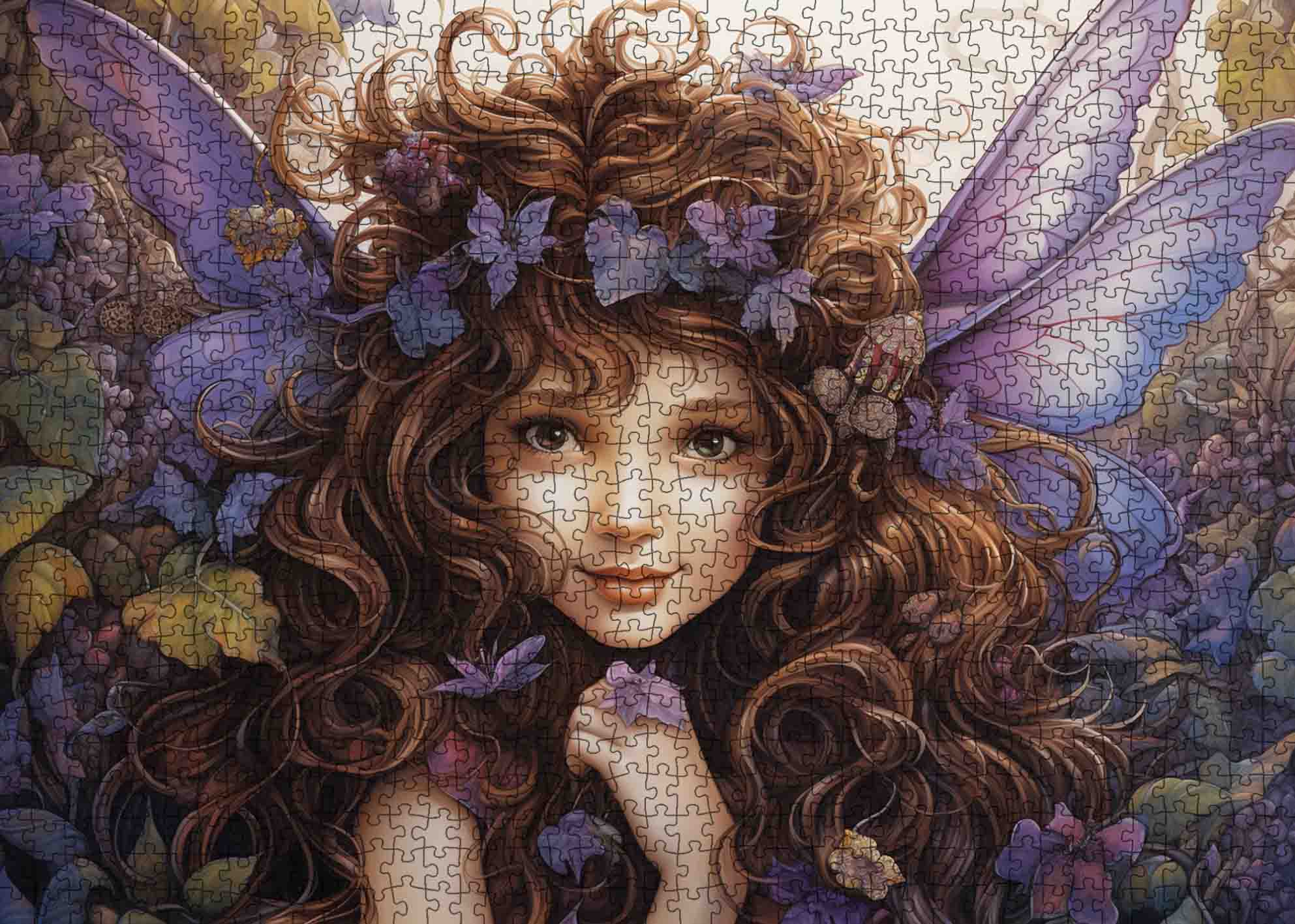tucocoo-sweet-fairy-purple-wings-puzzle-1000-teile-fee image 2