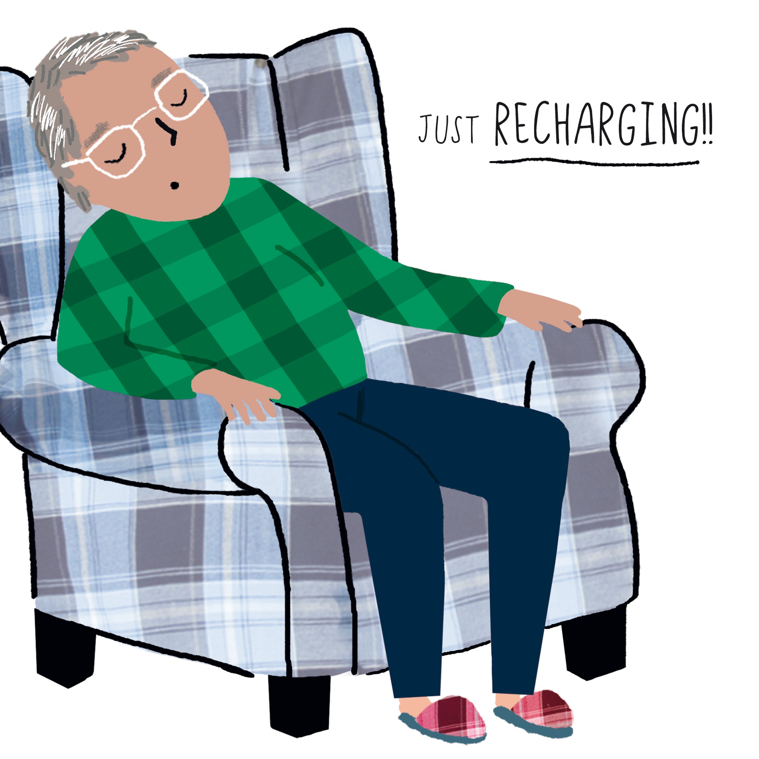 otter-house-man-oh-man-just-recharging-gru-karte-mann image 1