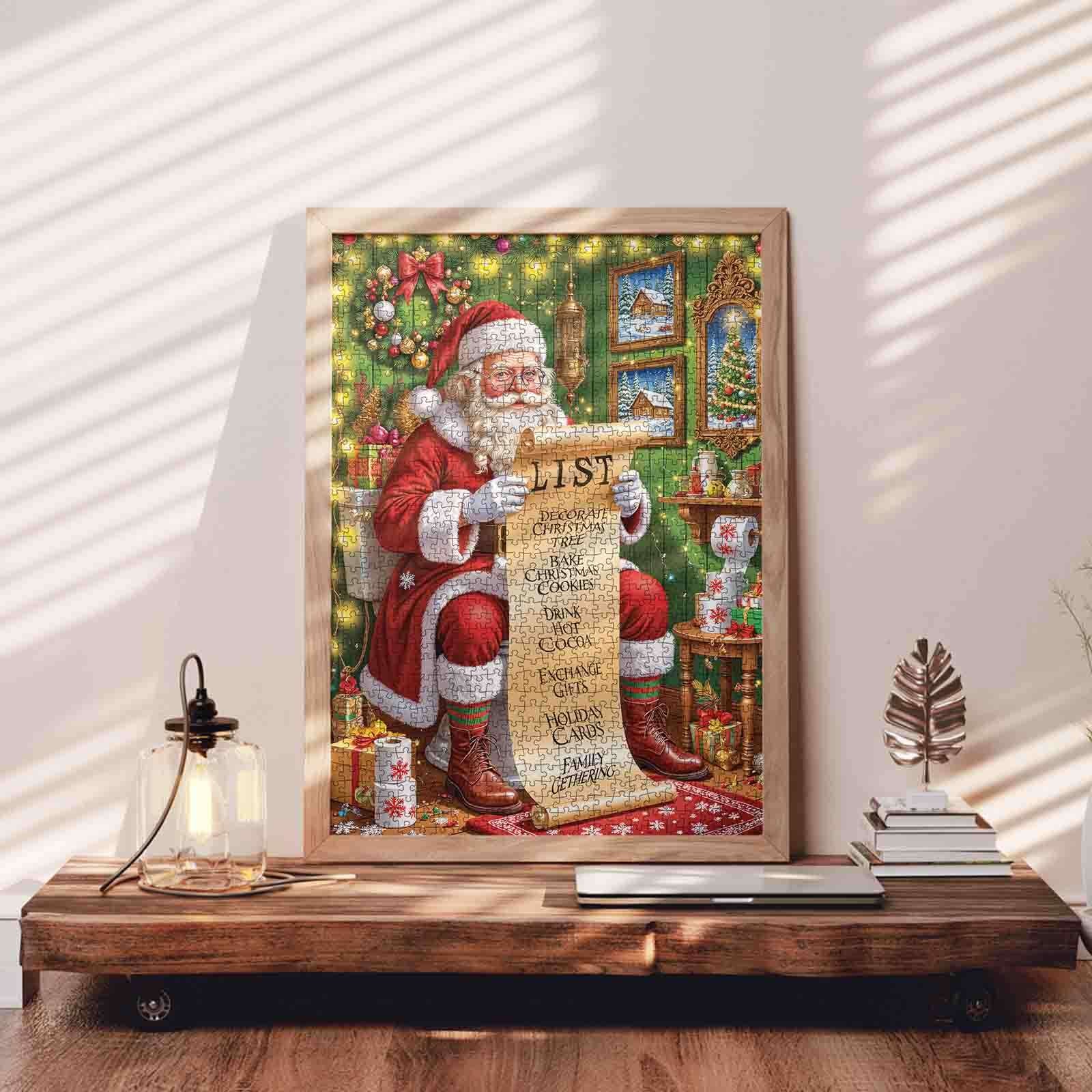 tucocoo-jigsaw-puzzles-santa-s-christmas-checklist-puzzle-1000t image 3