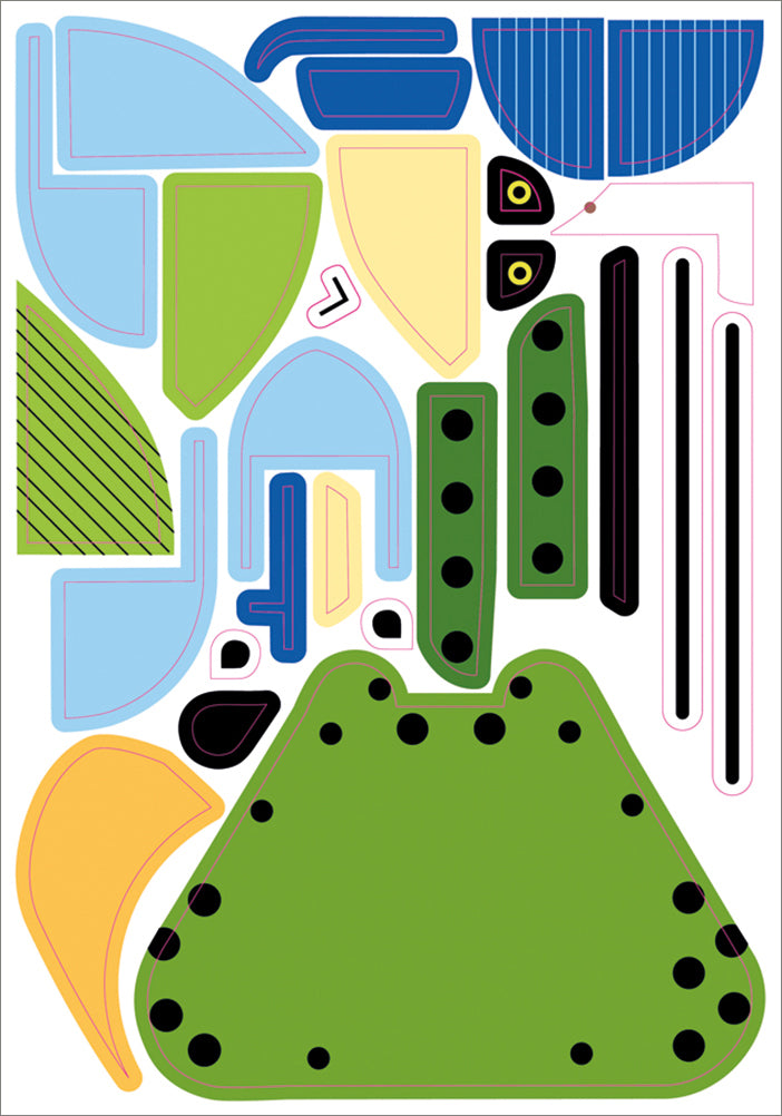 pomegranate-charley-harper-sticky-critters-sticker-set-tiere image 5