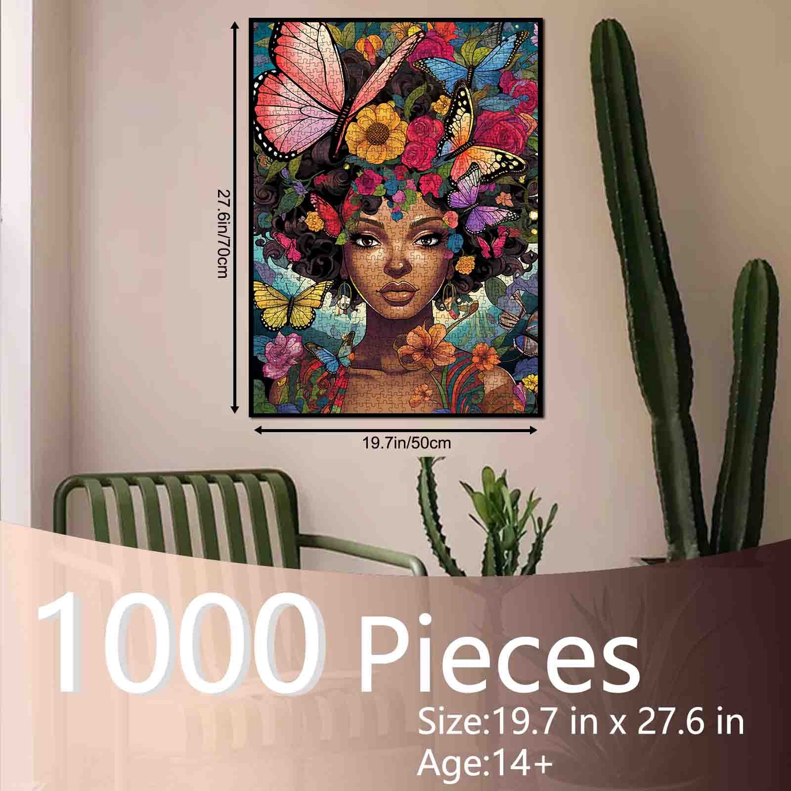 tucocoo-jigsaw-butterfly-bloom-puzzle-1000-teile-frau image 5