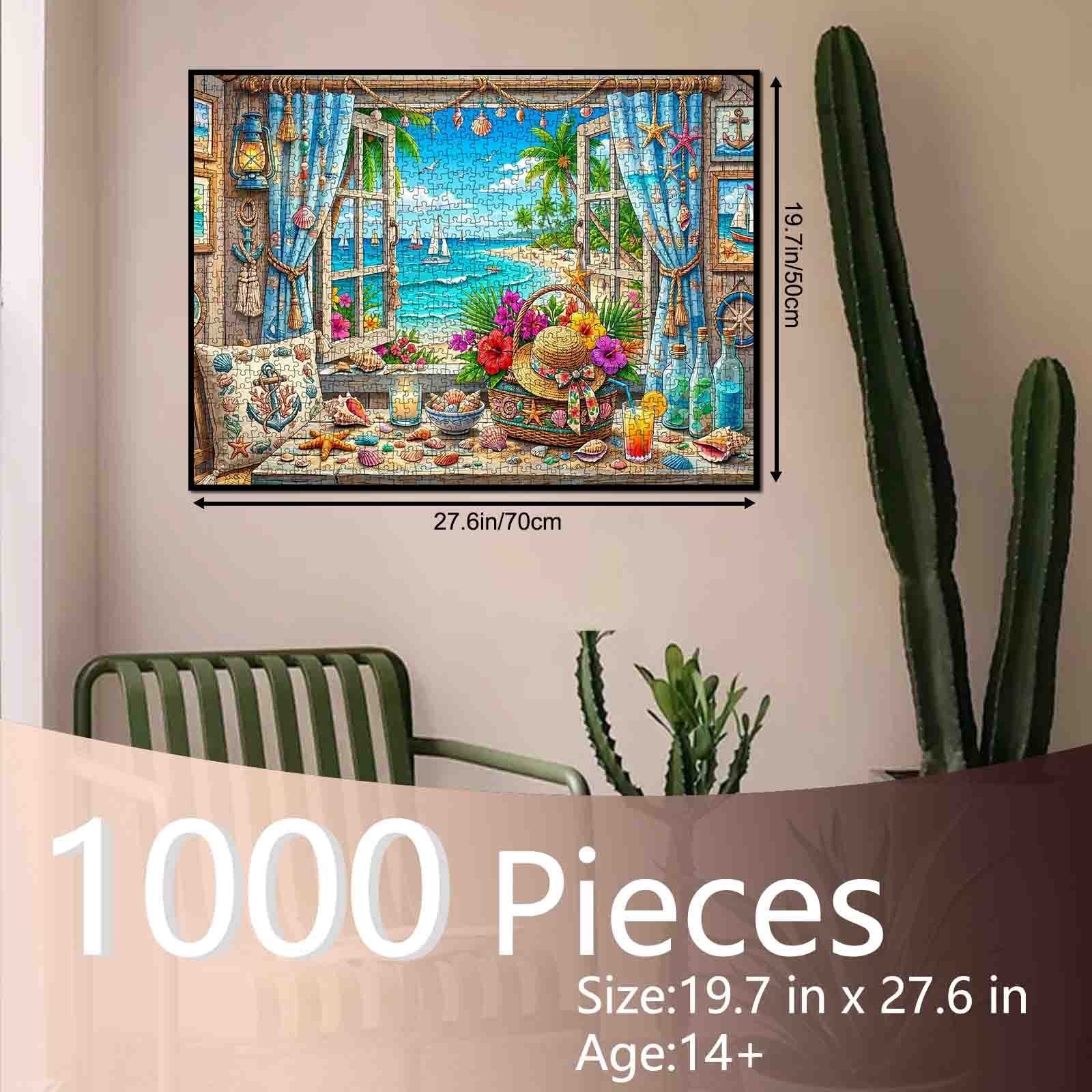tucocoo-tropical-seaside-window-puzzle-1000-teile-strand image 5