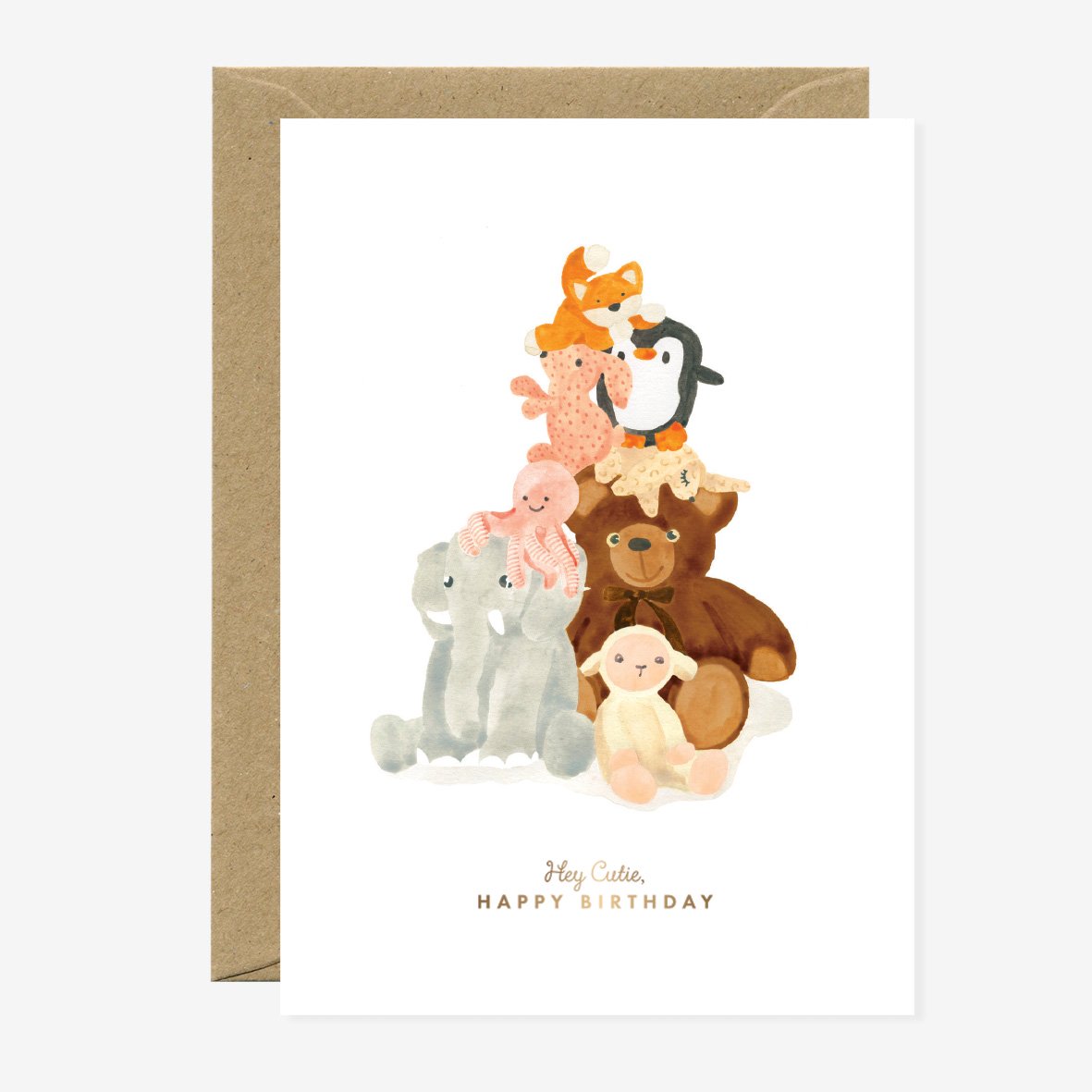 all-the-ways-to-say-doudou-geburtstagskarte-a6-goldfolie image 1