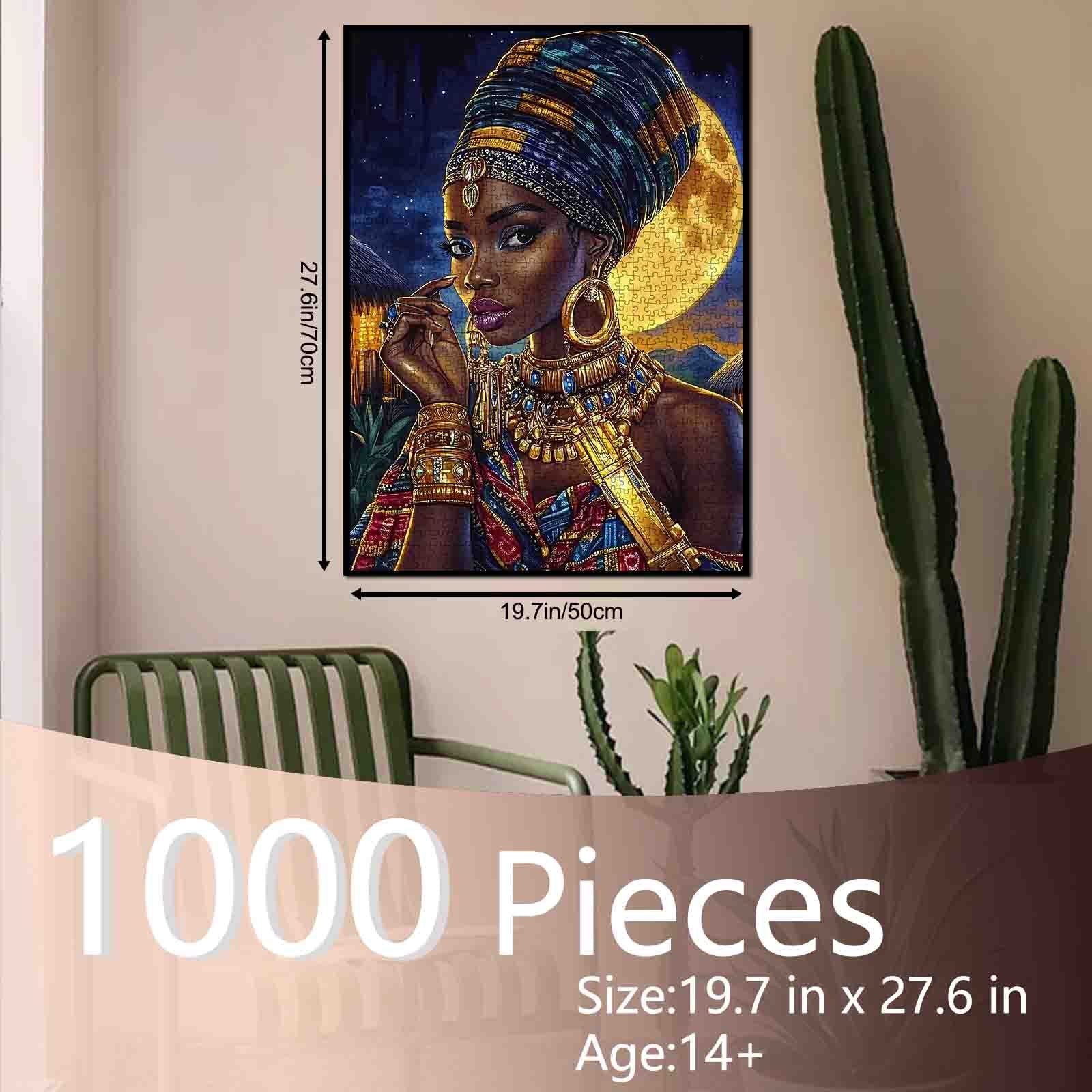 tucocoo-moonlit-african-queen-puzzle-1000-teile-portrait image 5