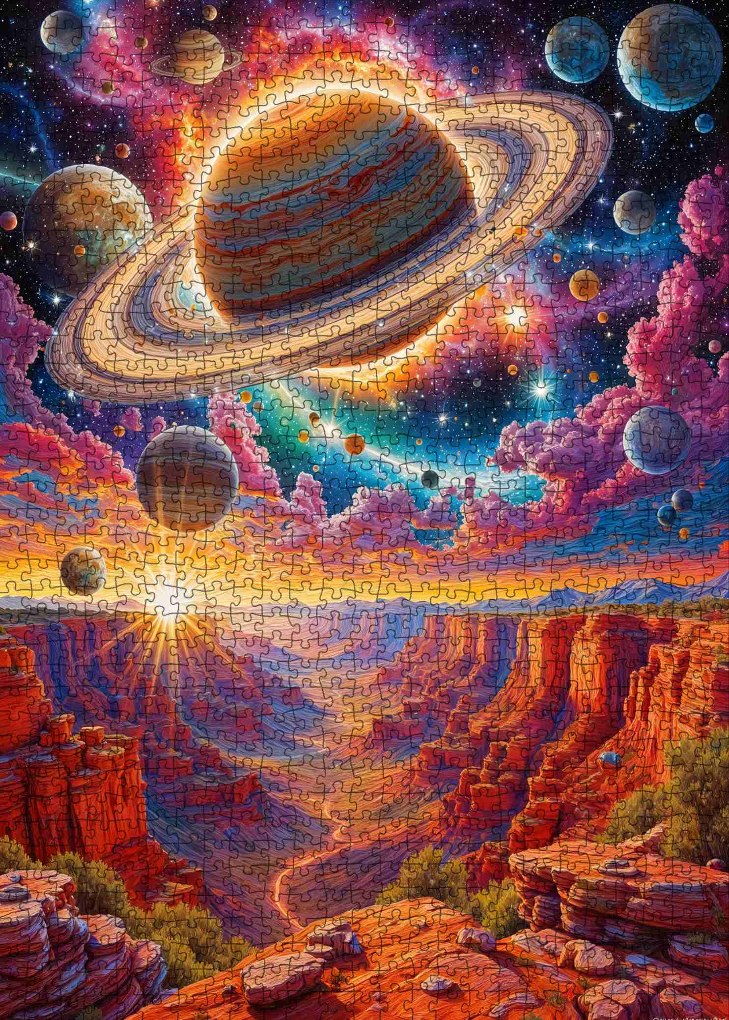 tucocoo-cosmic-saturn-canyon-puzzle-1000-teile-weltall image 2