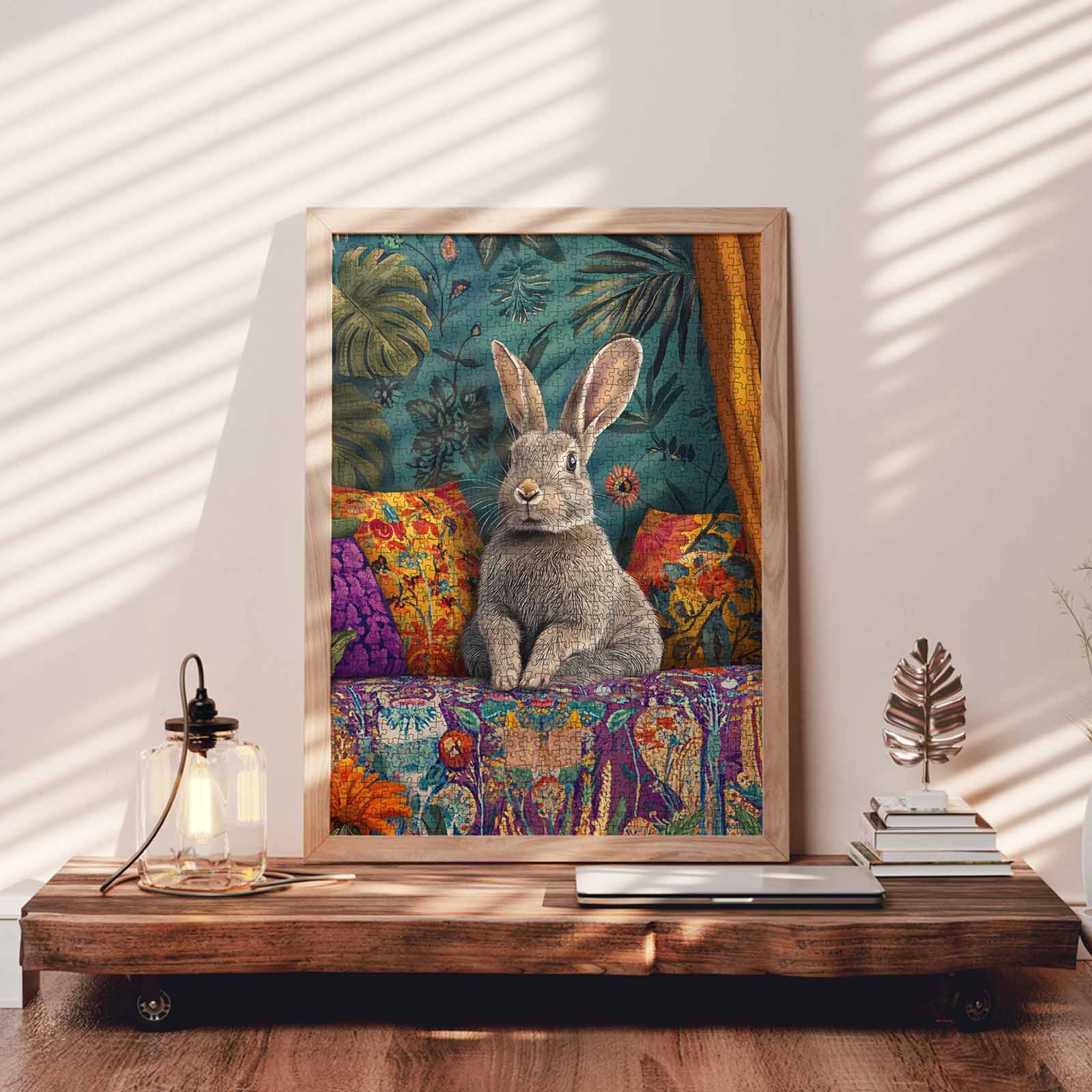 tucocoo-boho-bunny-on-sofa-puzzle-1000-teile-hase image 3