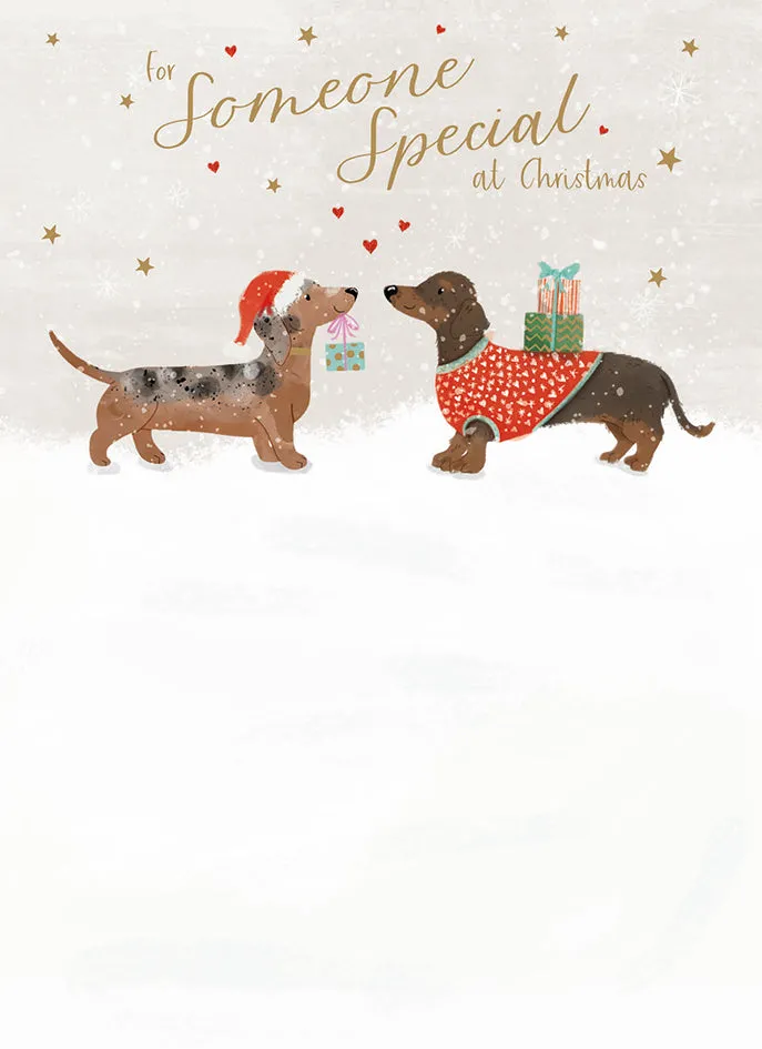 otter-house-someone-special-dackel-weihnachtskarte-einzeln image 1