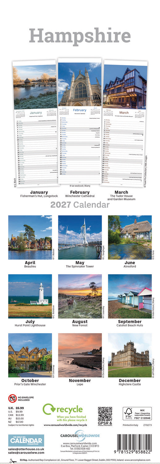 otter-house-hampshire-slim-kalender-2027-schmal-wand image 2