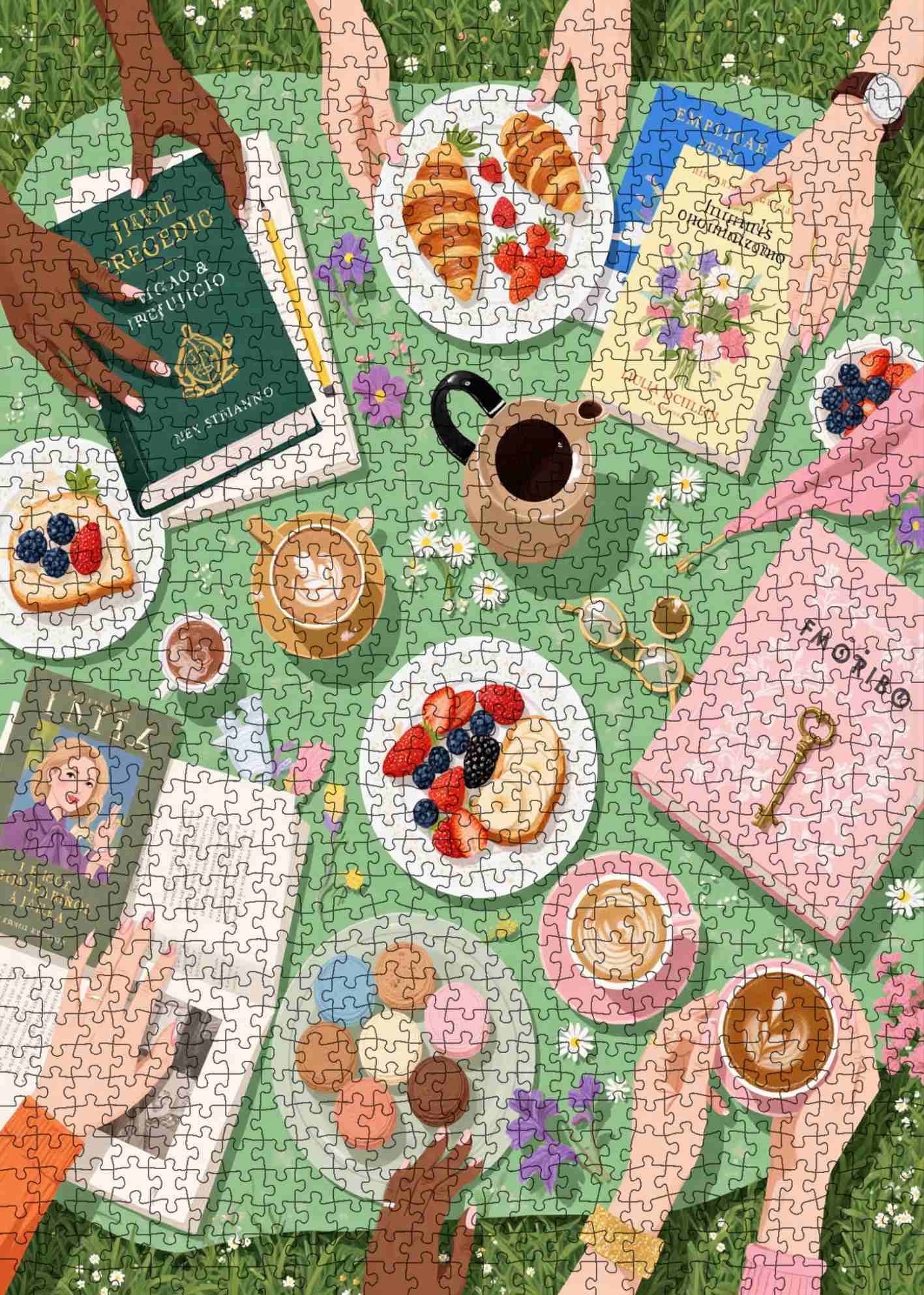 tucocoo-garden-book-club-picnic-puzzle-1000-teile-garten image 2