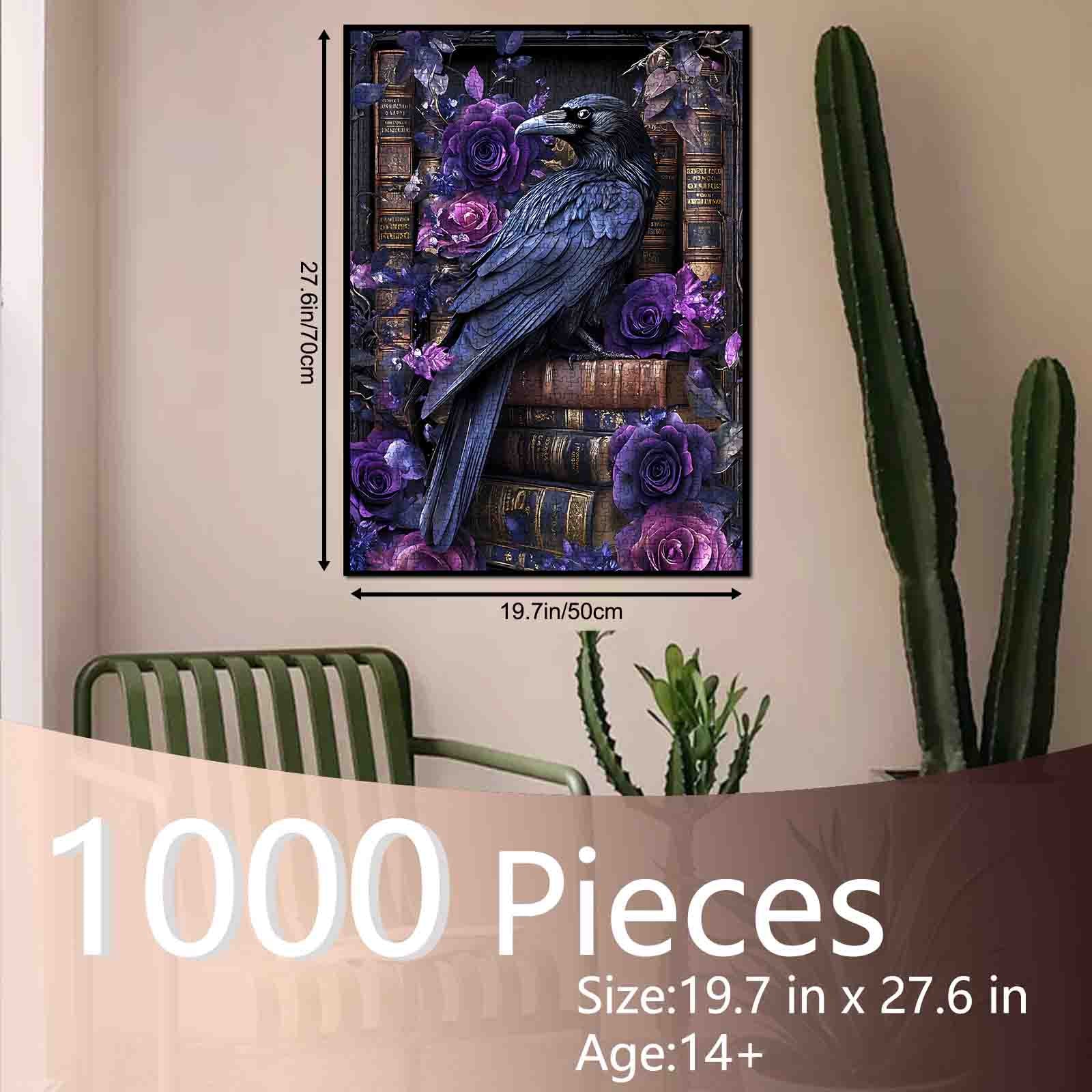 tucocoo-gothic-raven-roses-jigsaw-puzzle-1000-teile image 5