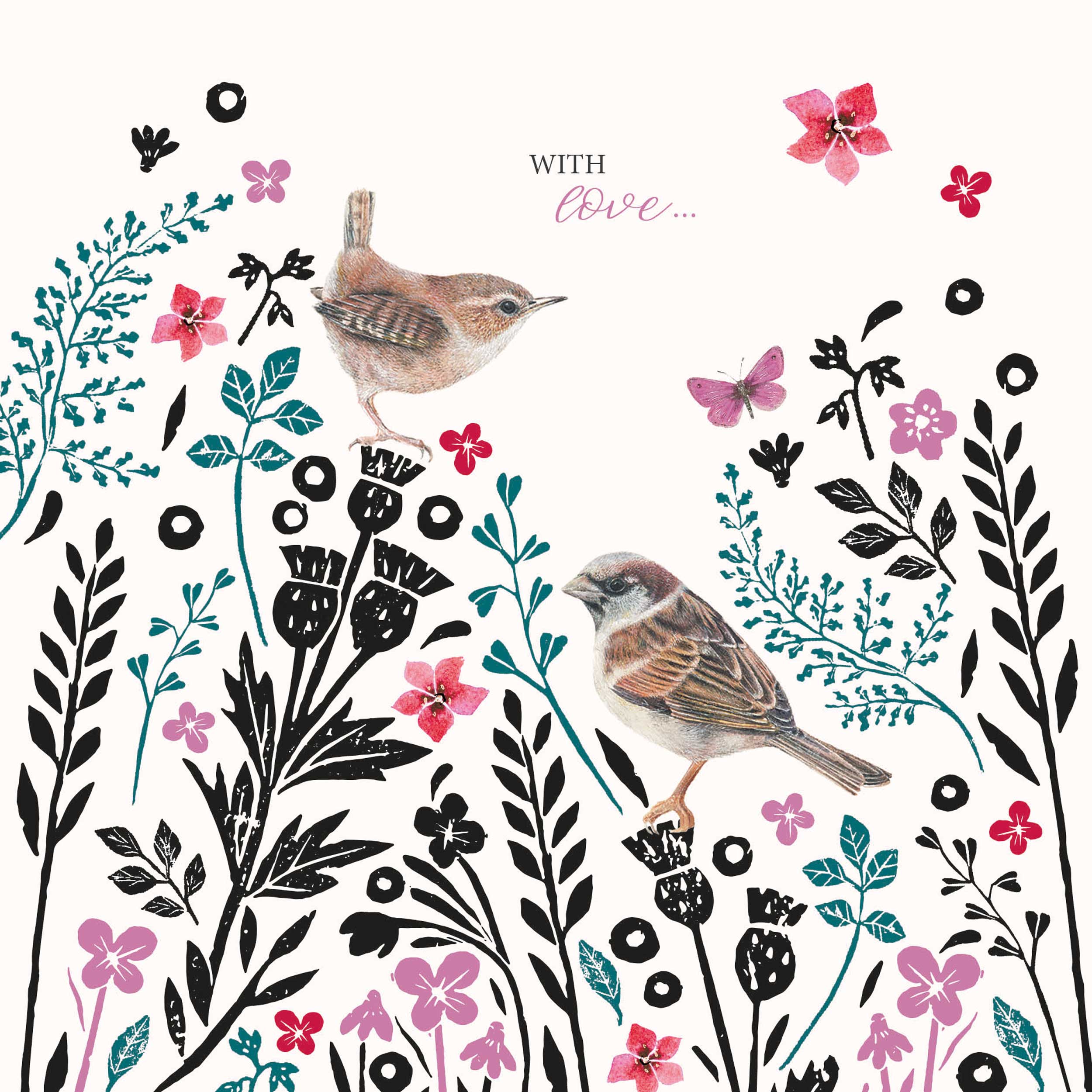 otter-house-wildflower-birds-gru-karte-v-gel image 1