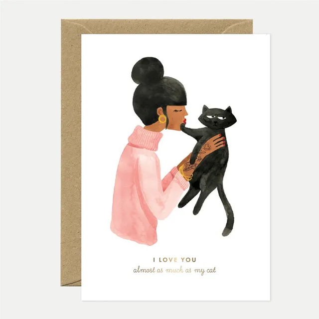 all-the-ways-to-say-as-much-as-my-cat-gru-karte-a6-gold image 1