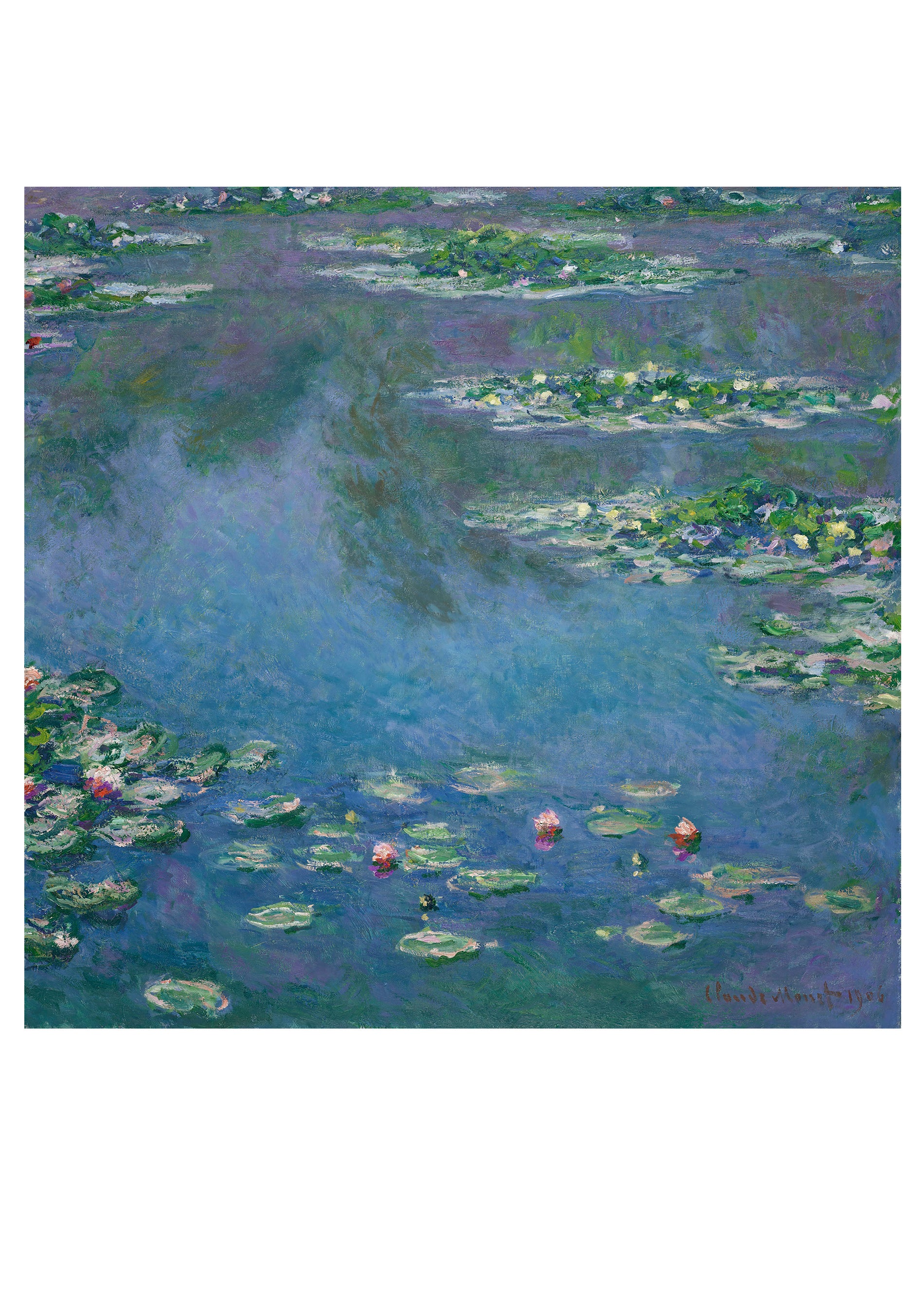 pomegranate-monet-water-lilies-kartenbox-20-karten-seerosen image 2