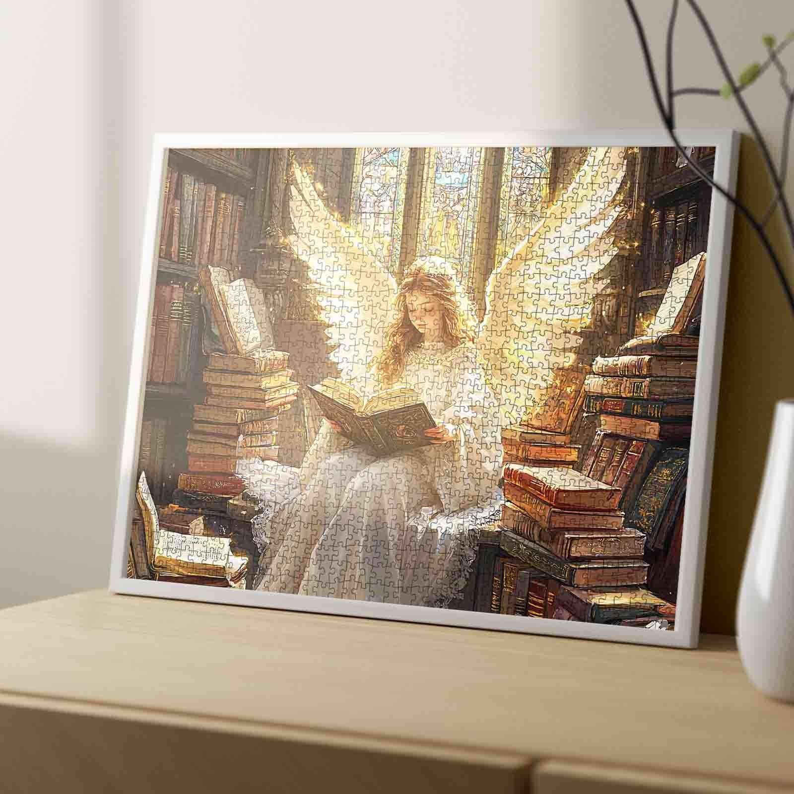 tucocoo-jigsaw-puzzles-library-angel-puzzle-1000-teile-bibliothek image 4