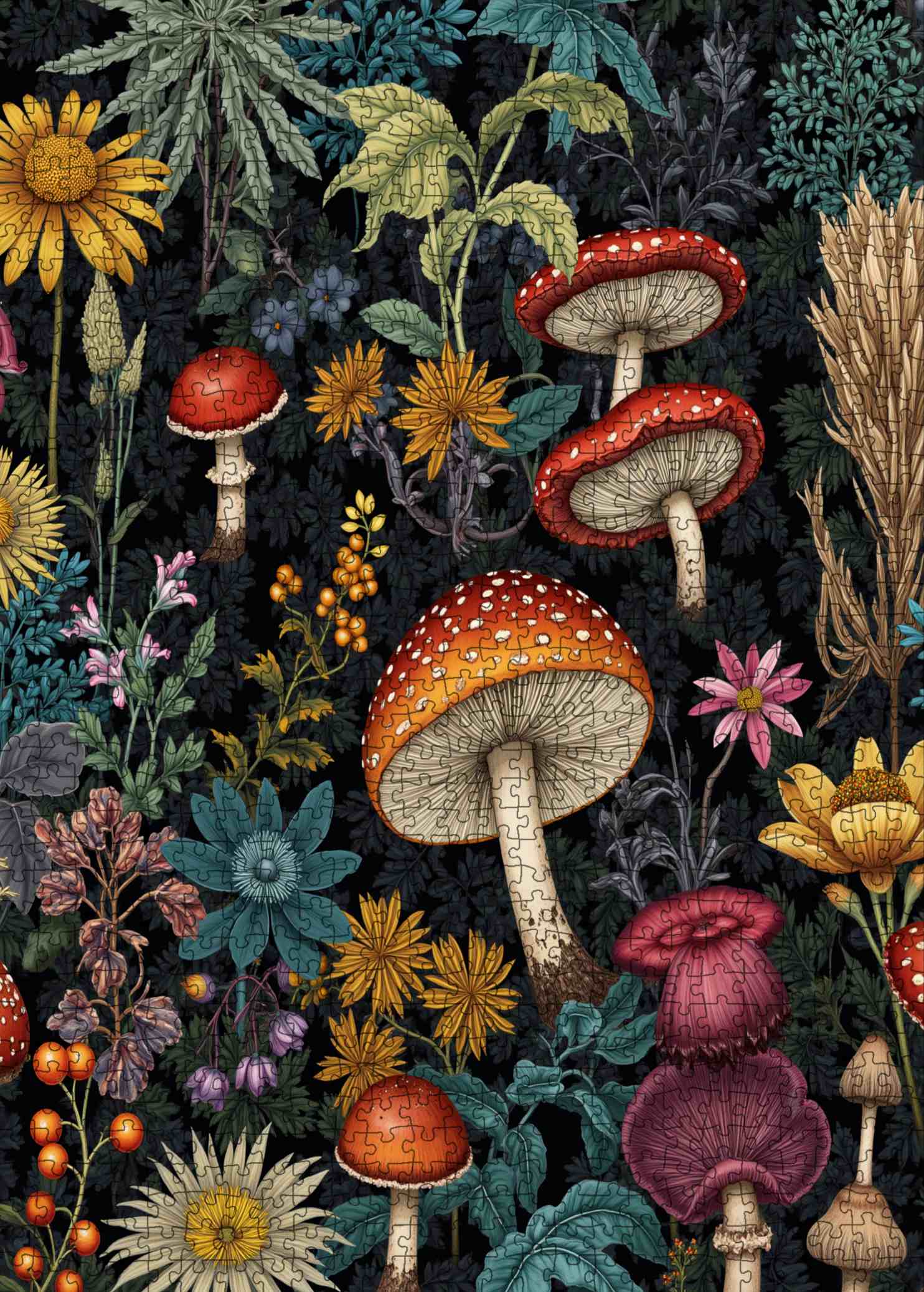 tucocoo-enchanted-forest-mushrooms-puzzle-1000-teile image 2