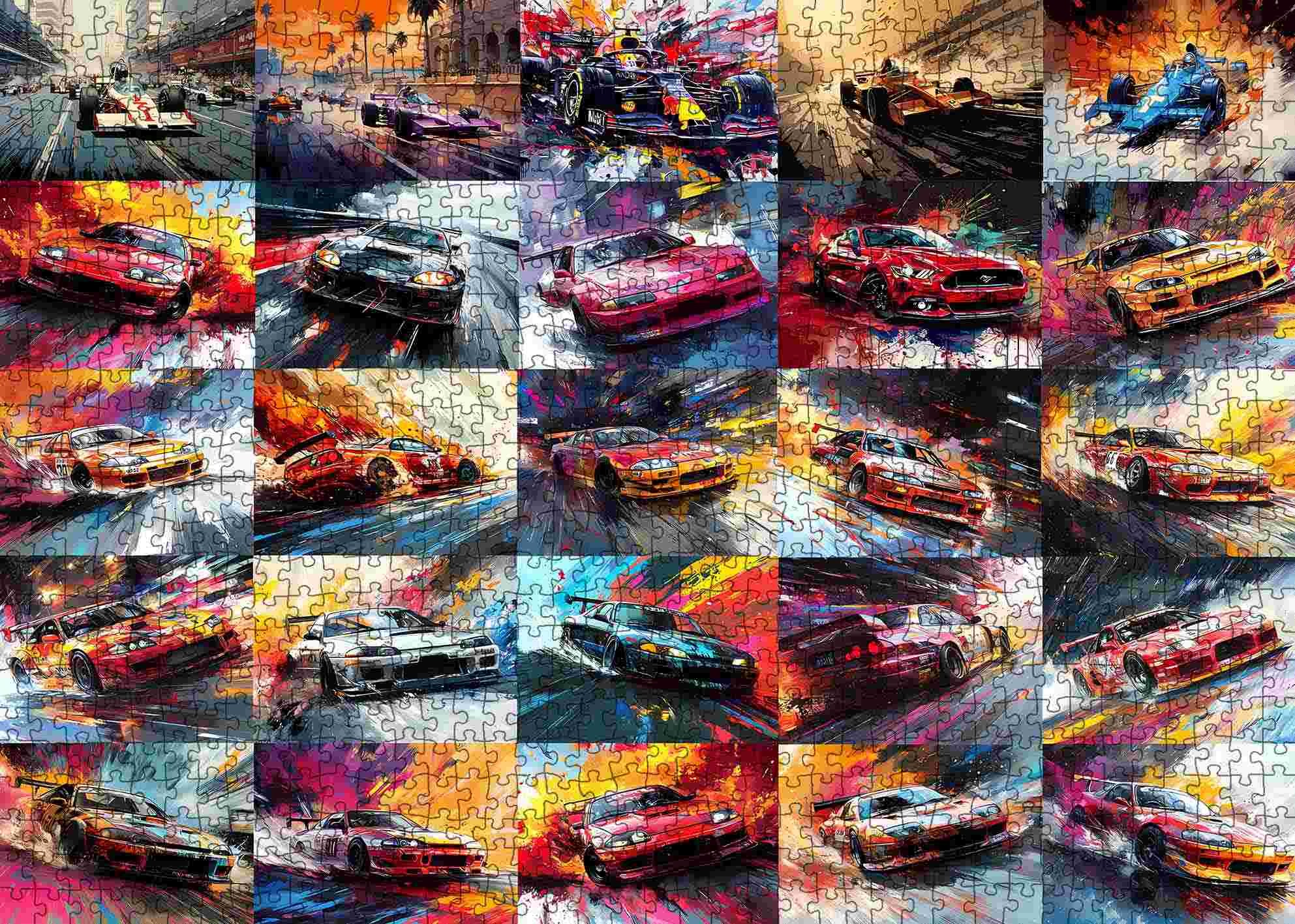 tucocoo-jigsaw-puzzles-dynamic-racing-cars-puzzle-1000-teile-autos image 2