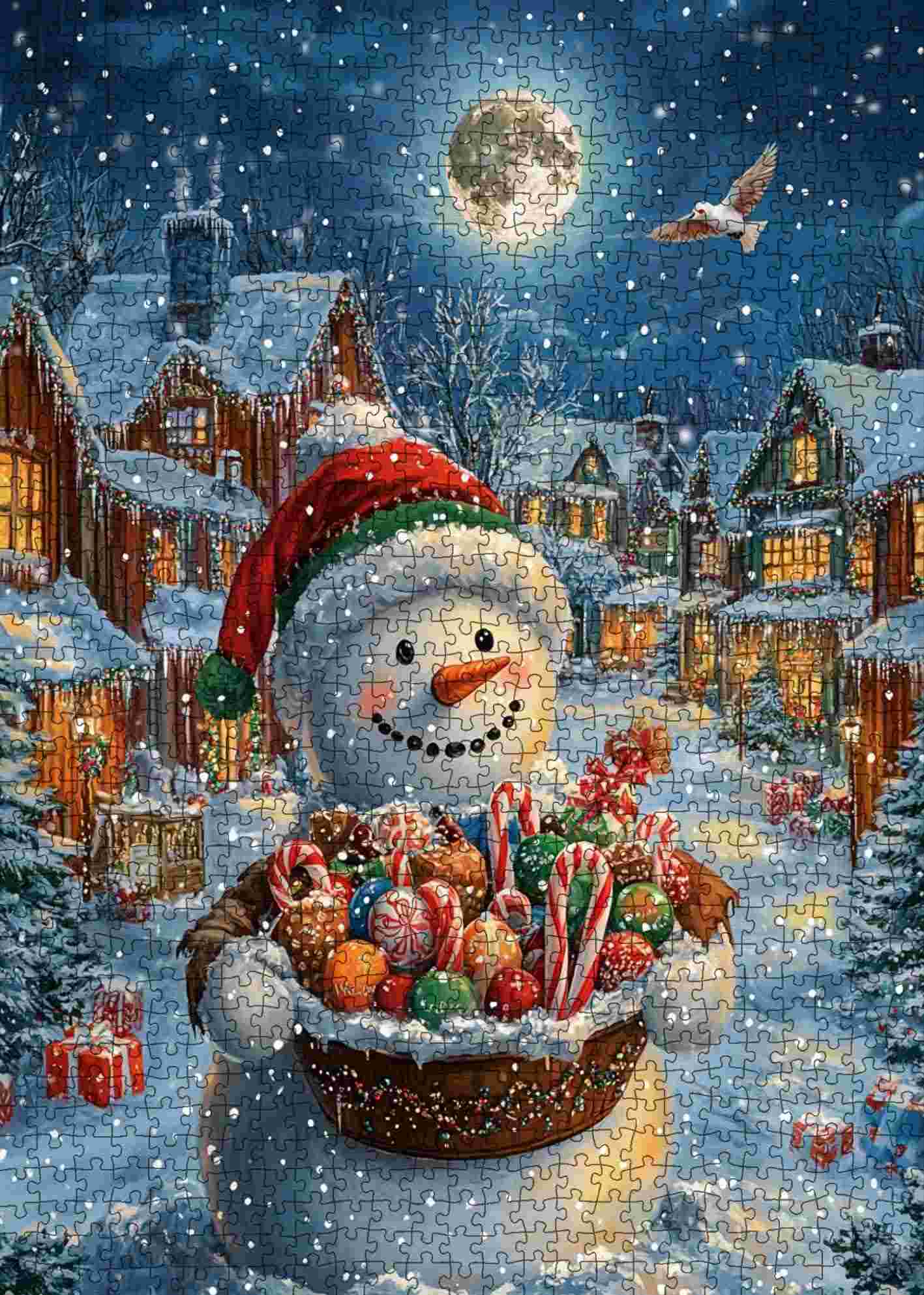 tucocoo-snowman-candy-delight-puzzle-1000-teile-weihnachten image 2