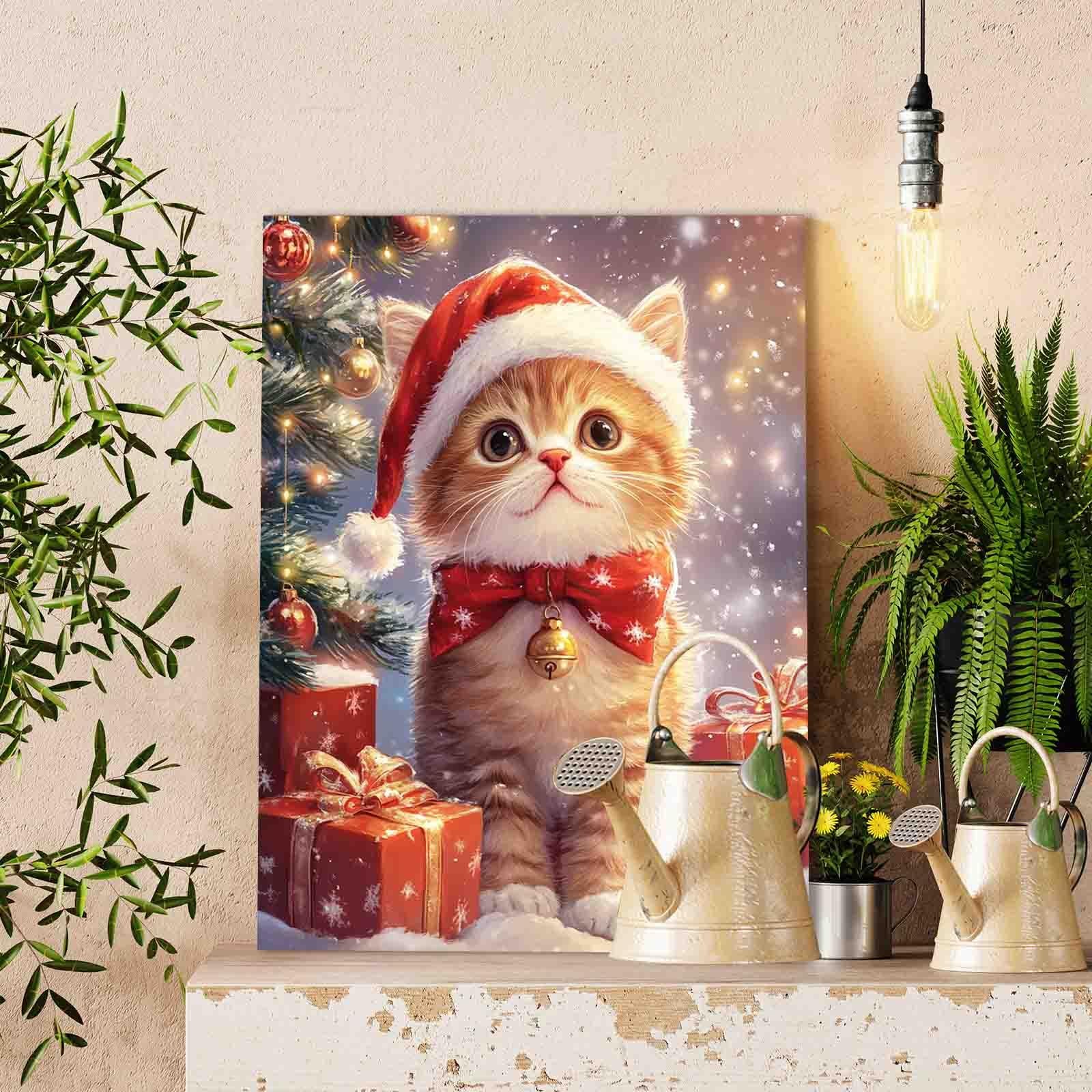 tucocoo-santa-kitten-malen-nach-zahlen-40x50cm-ohne-rahmen image 2
