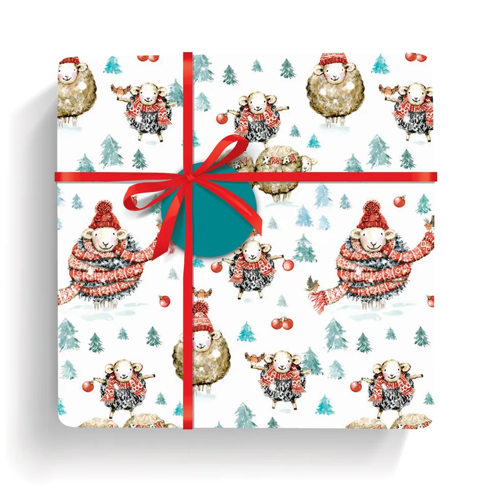 otter-house-wrapped-up-geschenkpapier-weihnachten-5-bogen-tags image 1
