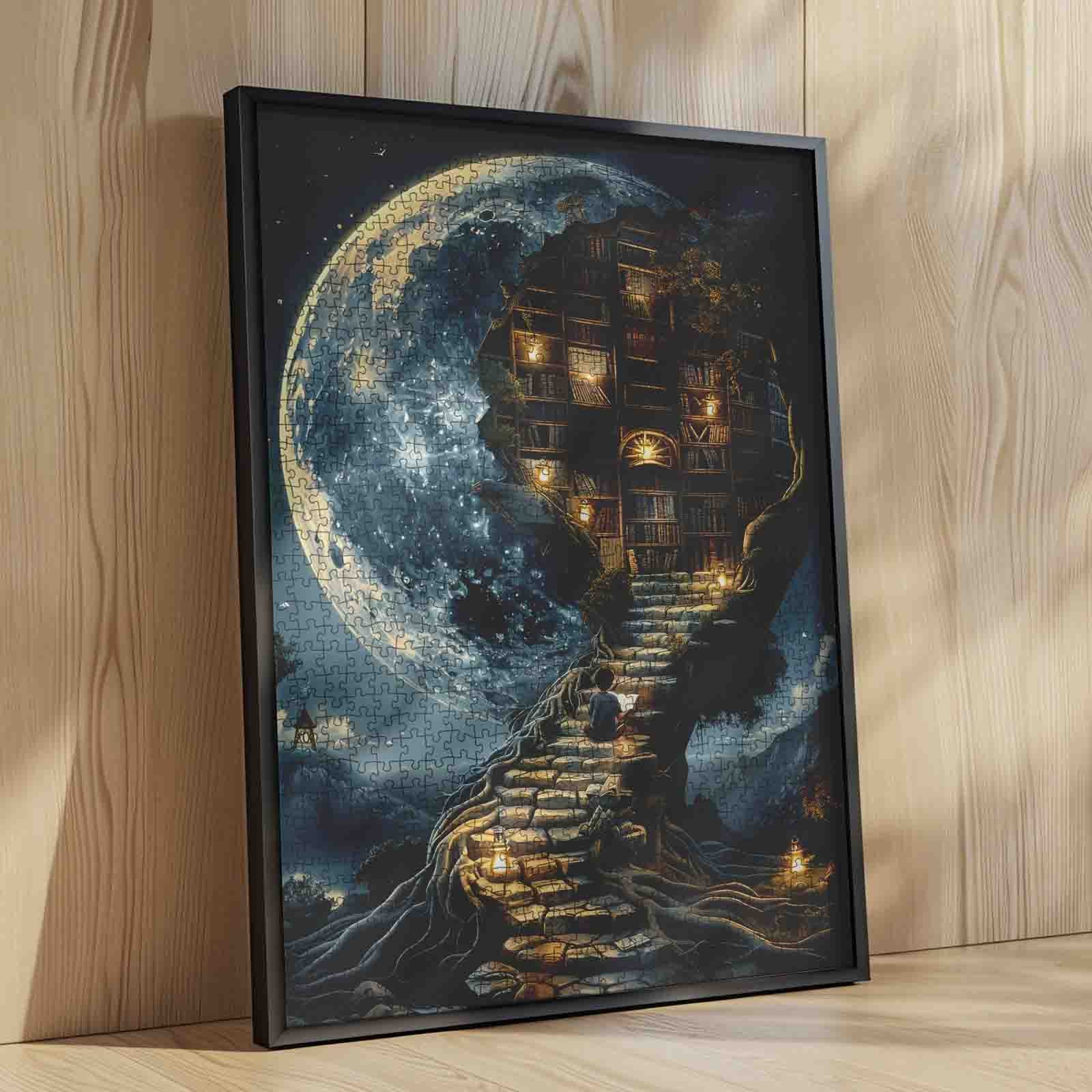 tucocoo-moonlight-magic-library-puzzle-1000-teile-fantasy image 4
