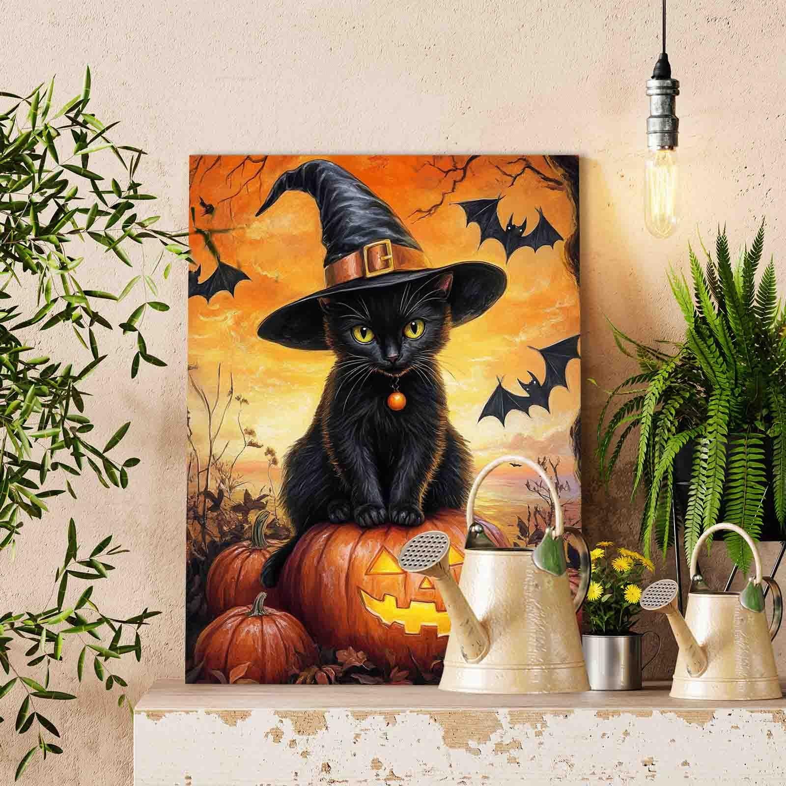 tucocoo-paint-by-numbers-witch-cat-pumpkin-magic-malen-nach-zahlen-40x50 image 2