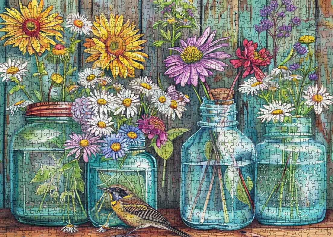 tucocoo-wildblumen-einmachglas-puzzle-1000-teile-blumen image 2