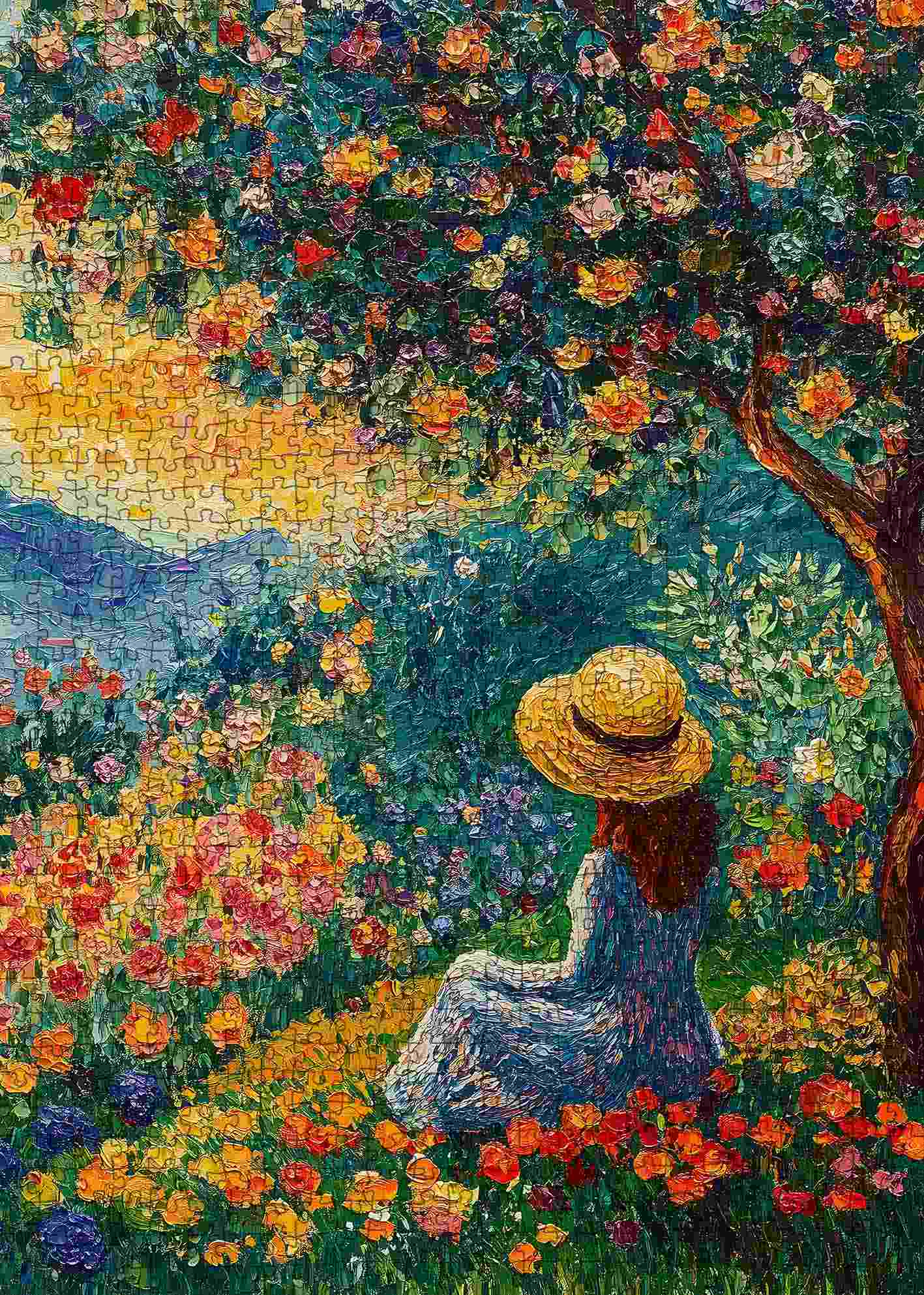 tucocoo-jigsaw-serene-garden-view-puzzle-1000-teile-garten image 2