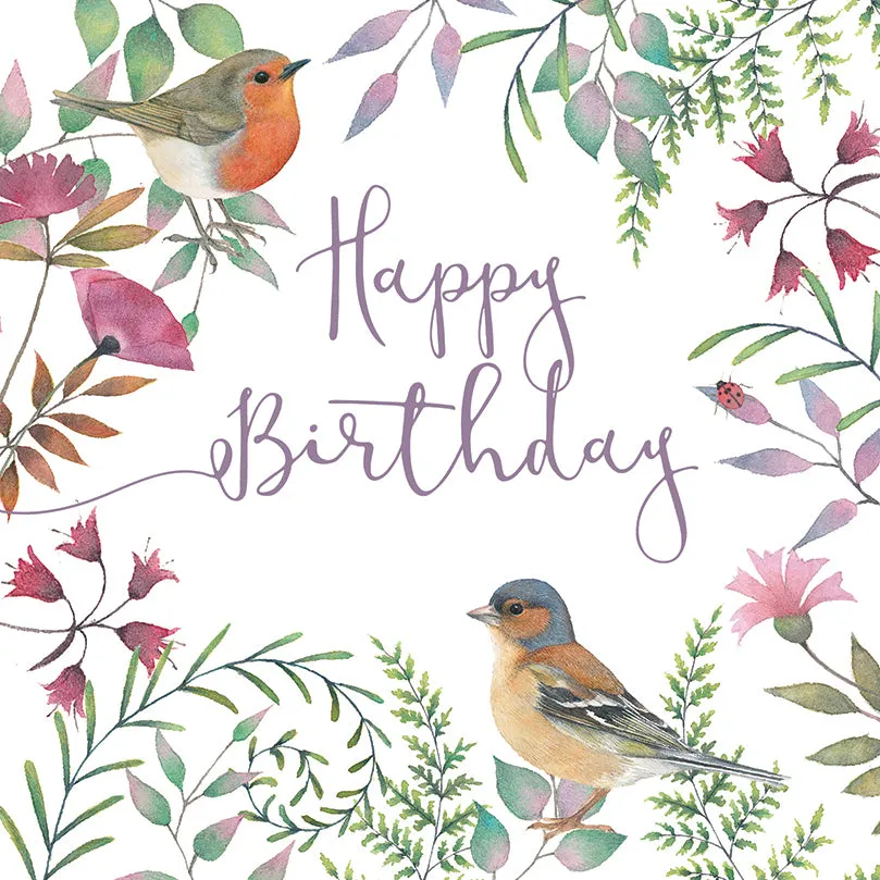 otter-house-vintage-garden-robin-chaffinch-gru-karte-v-gel image 1