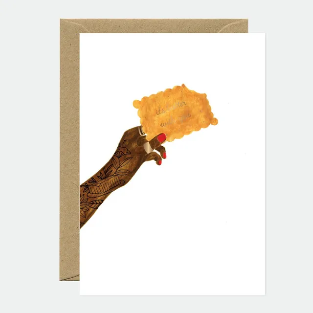 all-the-ways-to-say-butter-with-you-gru-karte-goldfolie-a6 image 1