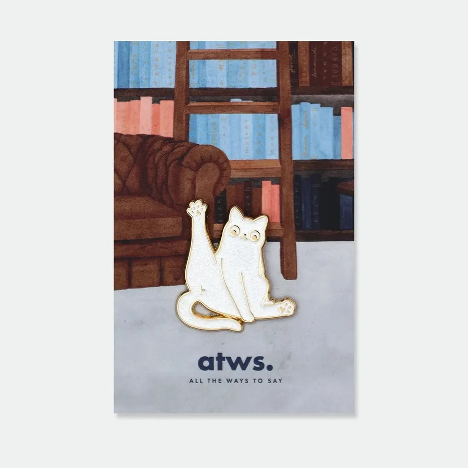 all-the-ways-to-say-don-t-give-a-shit-pin-katze-wei-emaille image 1