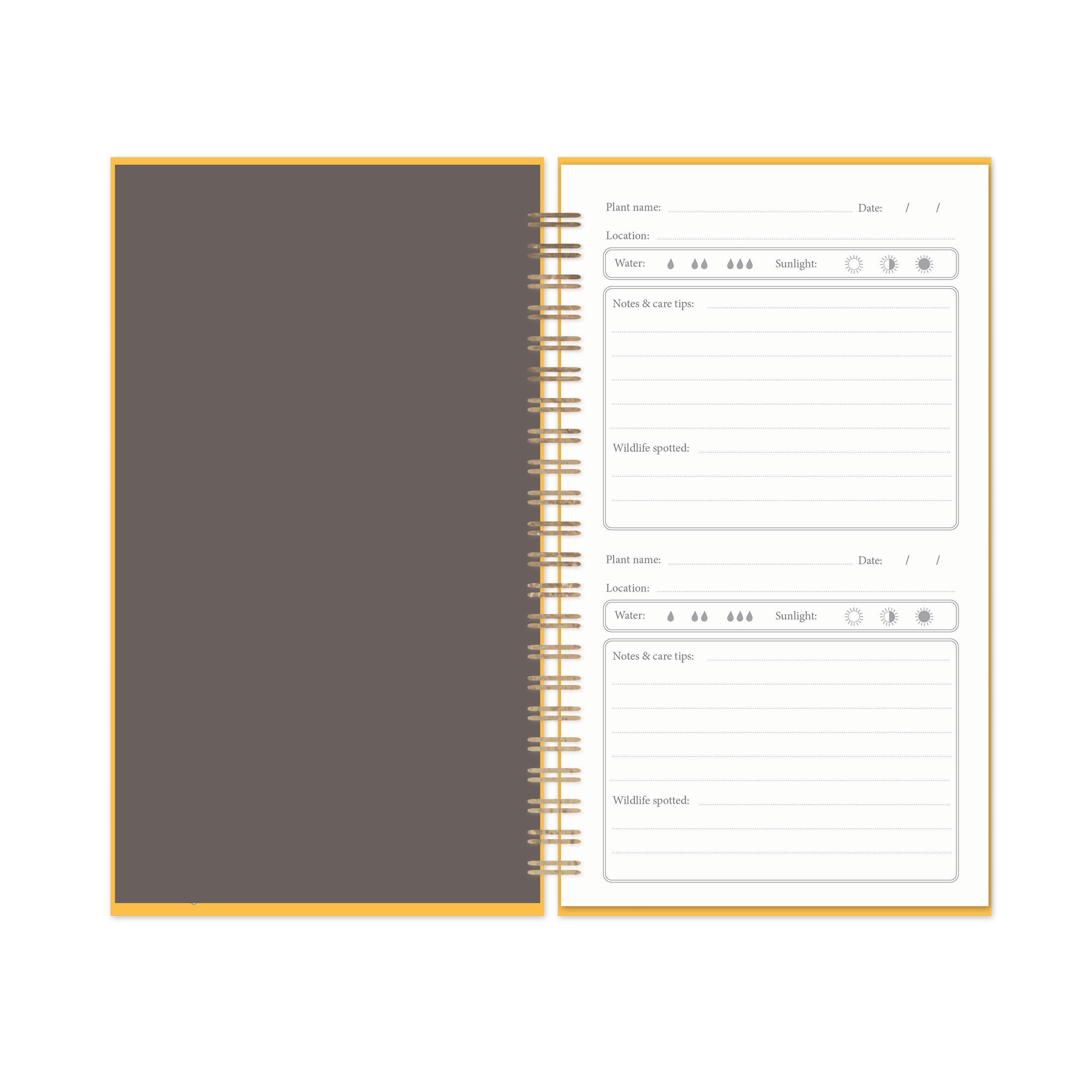 otter-house-bee-pattern-garden-journal-bienen-notizbuch image 3