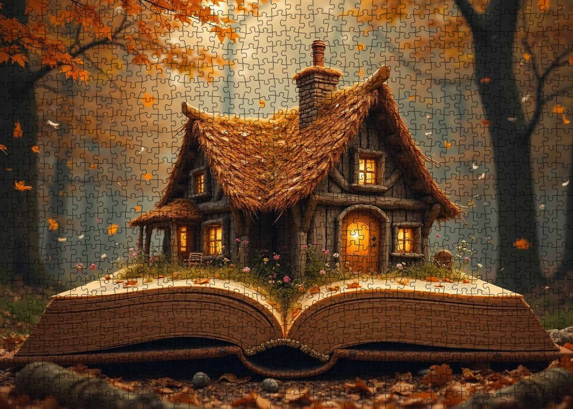 tucocoo-jigsaw-puzzles-herbst-cottage-puzzle-1000-teile image 2