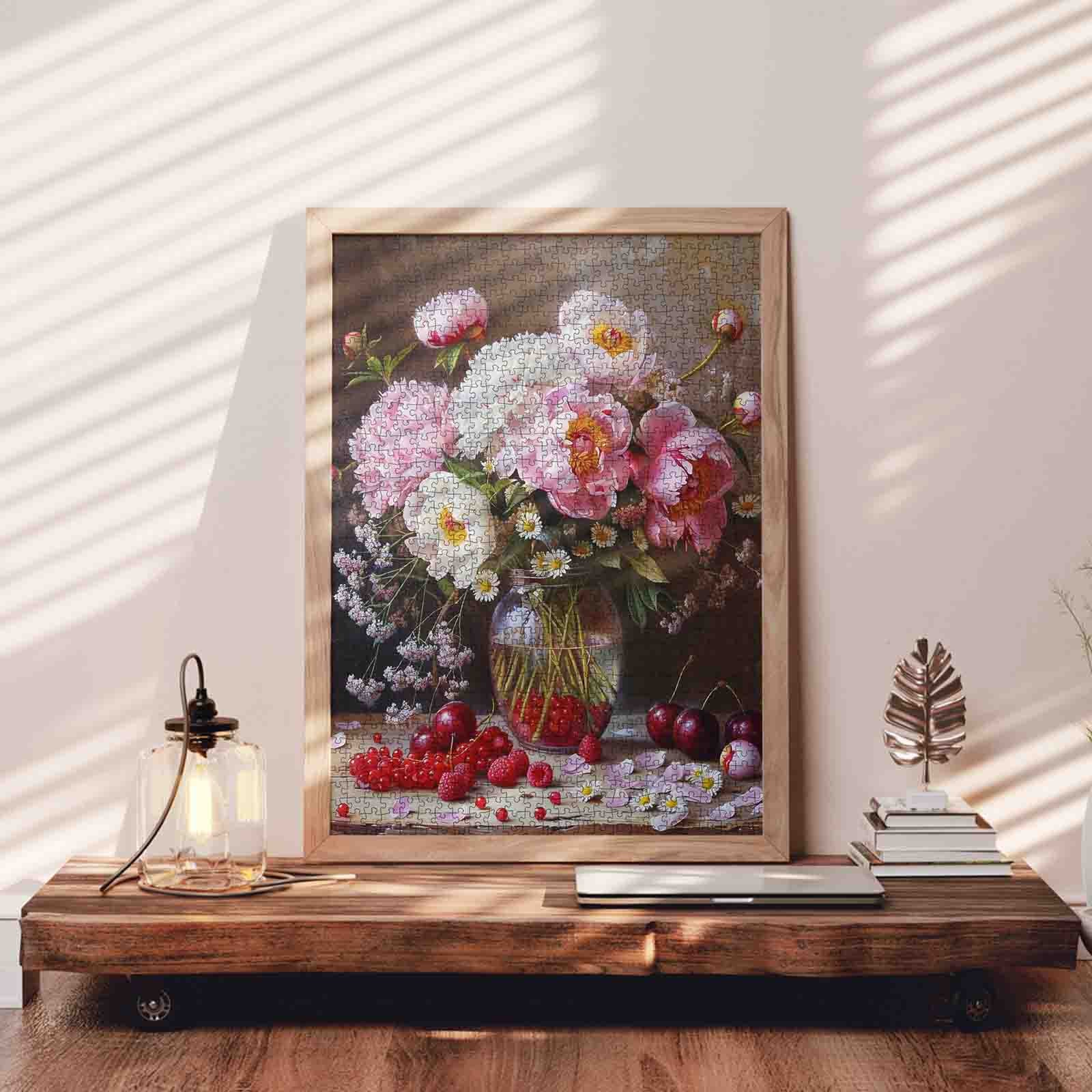 tucocoo-peony-still-life-jigsaw-puzzle-1000-teile-blumen image 3