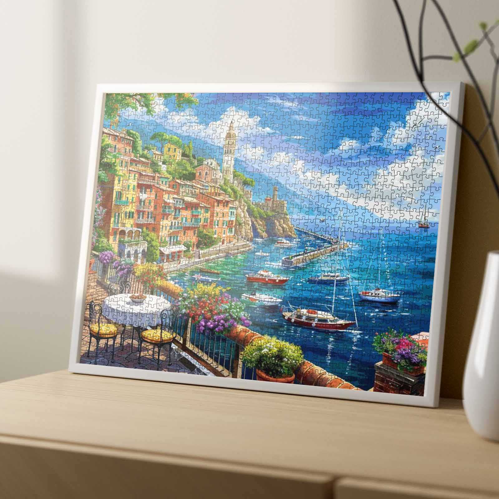 tucocoo-seaside-island-town-puzzle-1000-teile-meer-hafen image 4