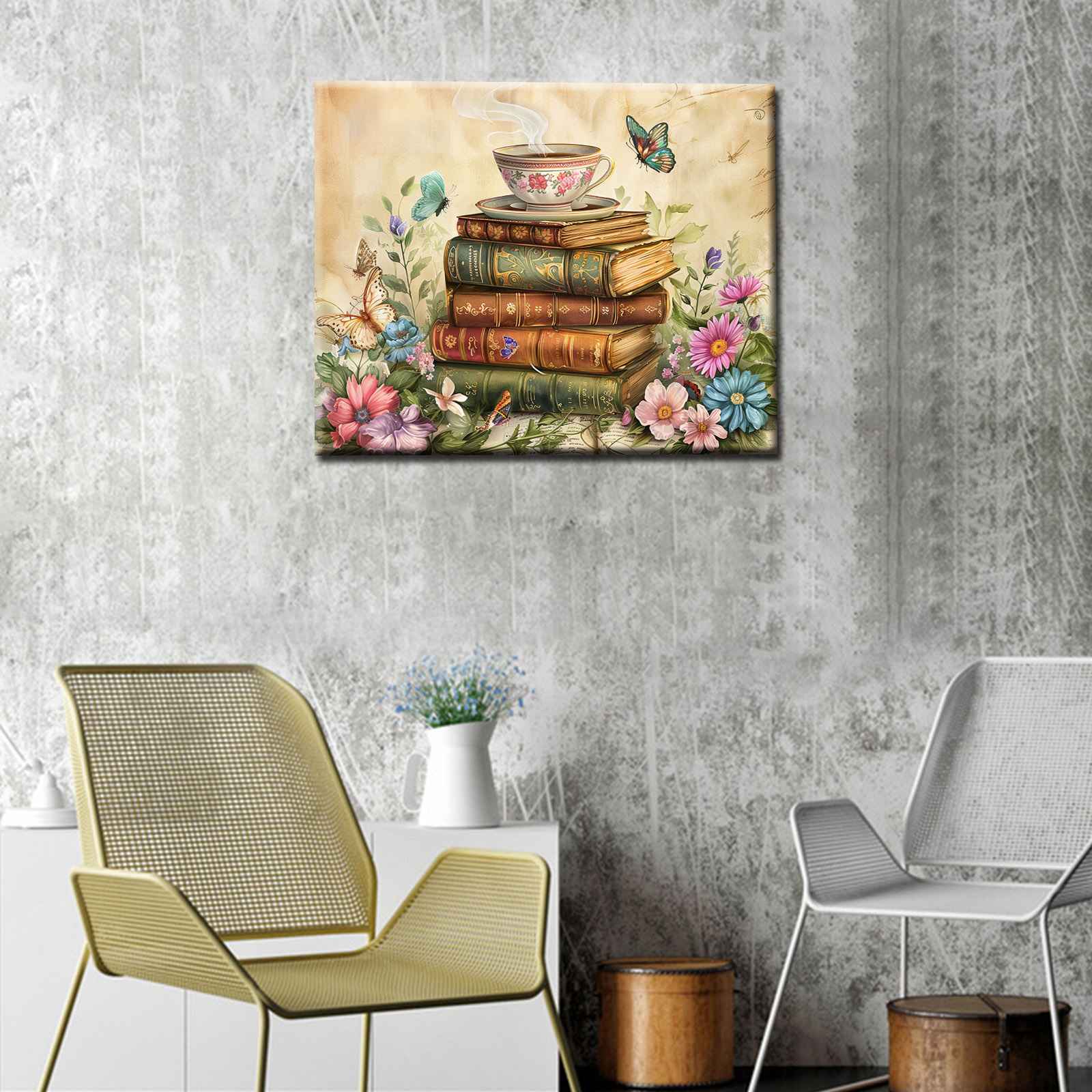 tucocoo-paint-by-numbers-books-tea-butterflies-malen-nach-zahlen-40x50 image 3