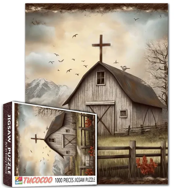 tucocoo-rustic-faith-barn-puzzle-1000-teile-scheune image 1