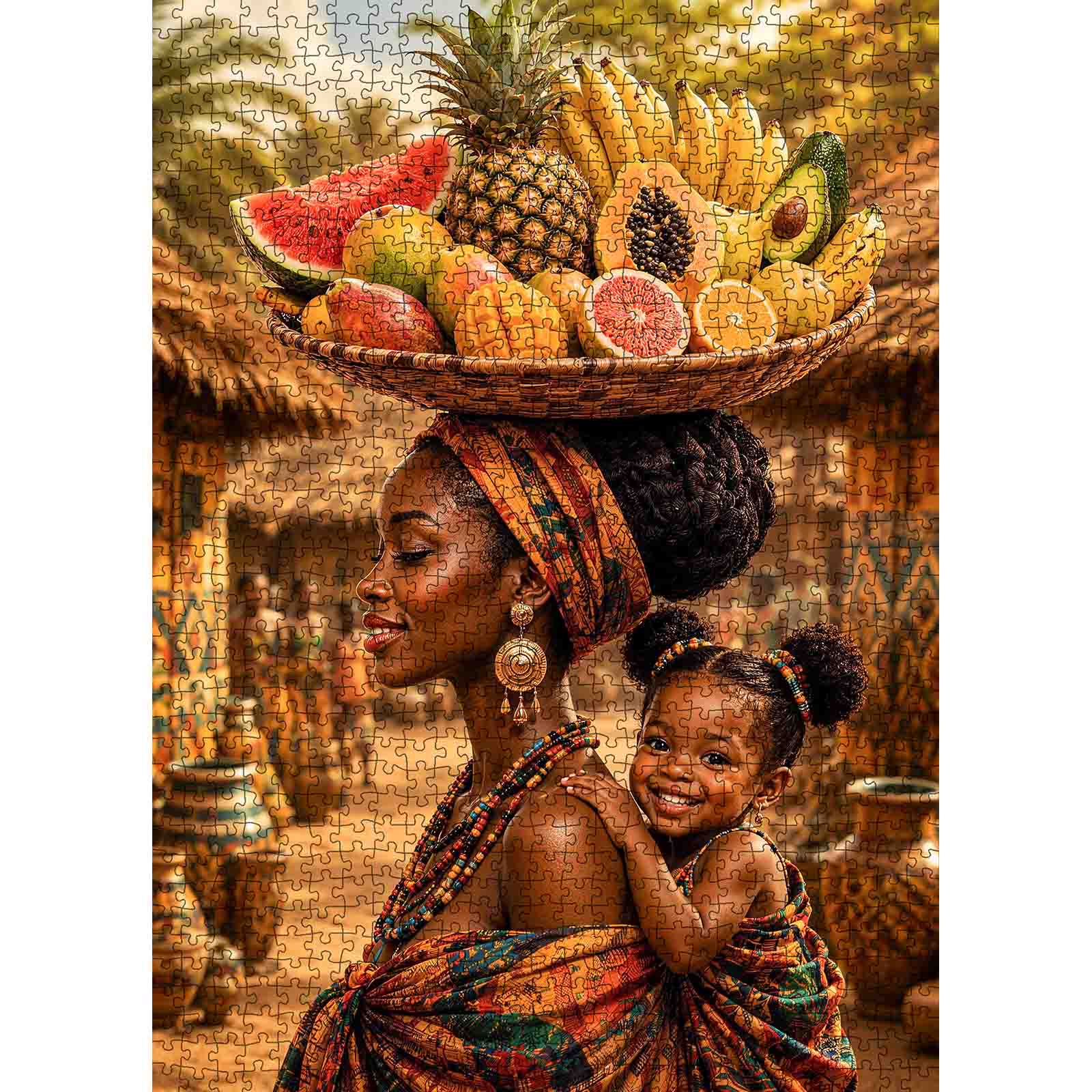tucocoo-mother-and-child-harvest-puzzle-1000-teile-familienmotiv image 2