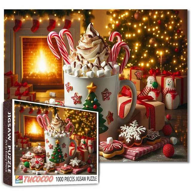 tucocoo-christmas-hot-cocoa-delight-puzzle-1000-teile-kakao image 1