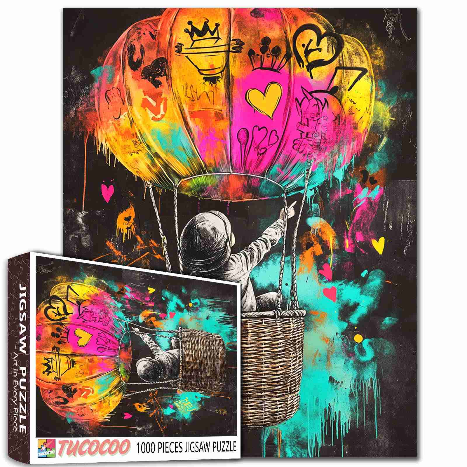 tucocoo-herzballons-hei-luftballon-puzzle-1000-teile-bunt image 1